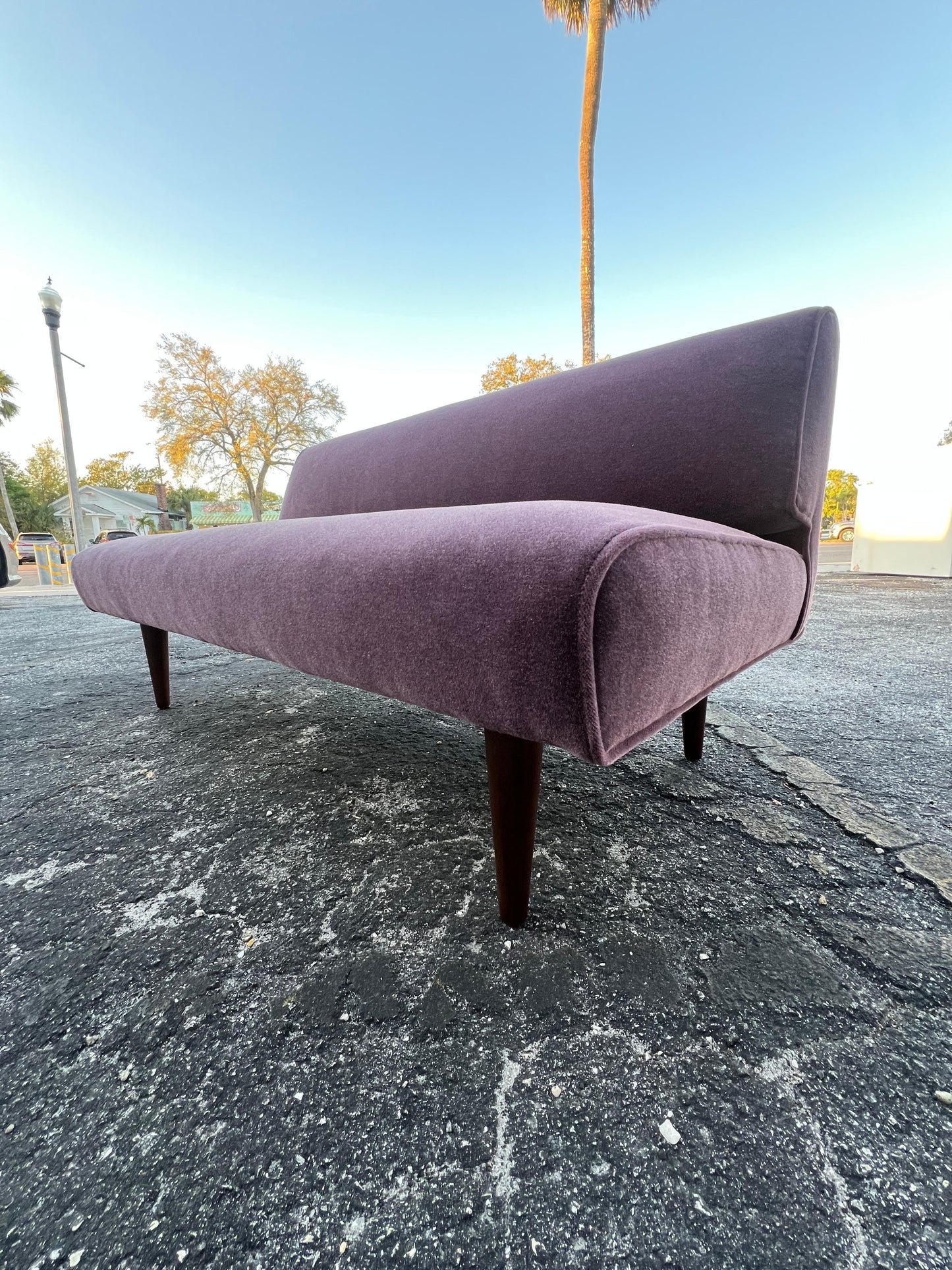 Frisman Vintage Edward Wormley Dunbar Channel Back Settee ca' 1940's