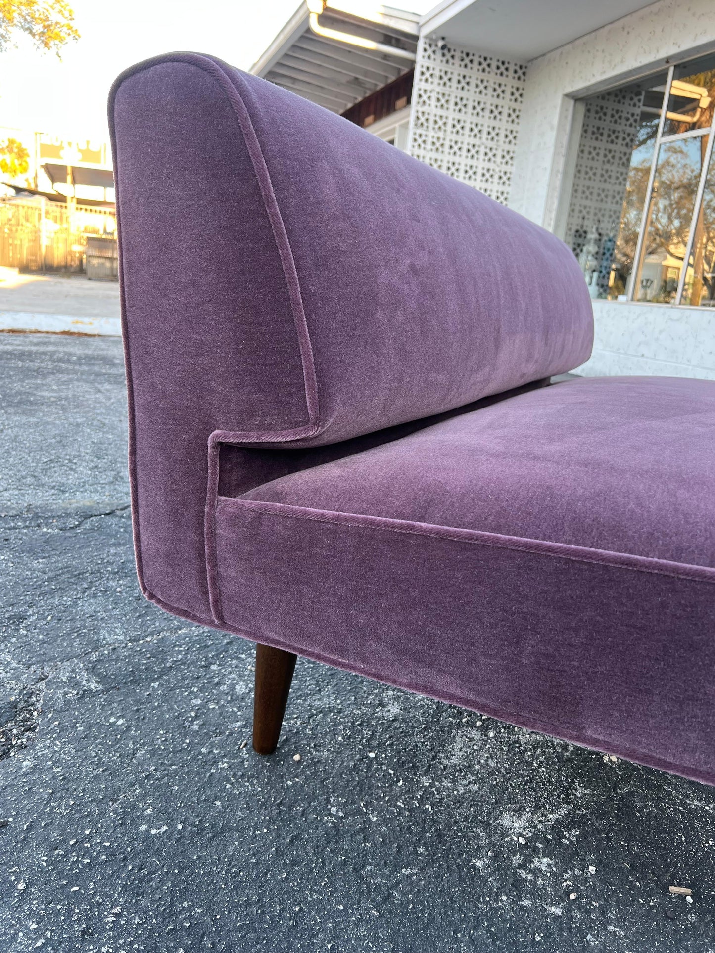 Frisman Vintage Edward Wormley Dunbar Channel Back Settee ca' 1940's