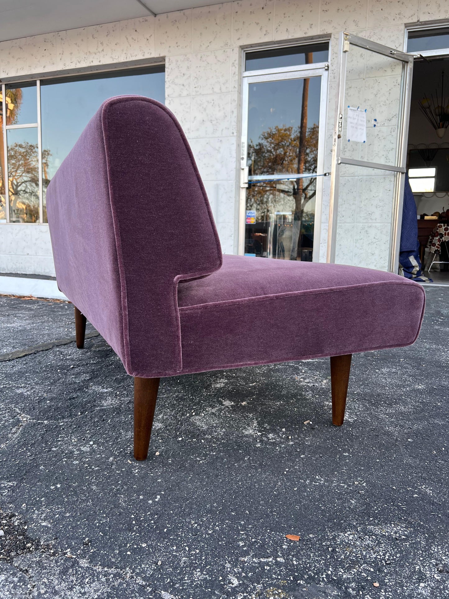 Frisman Vintage Edward Wormley Dunbar Channel Back Settee ca' 1940's
