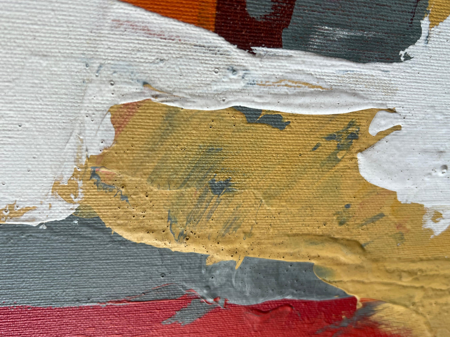 Frisman Vintage A Colorful Abstract Oil on Canvas by Lee Reynolds For Vanguard Studios