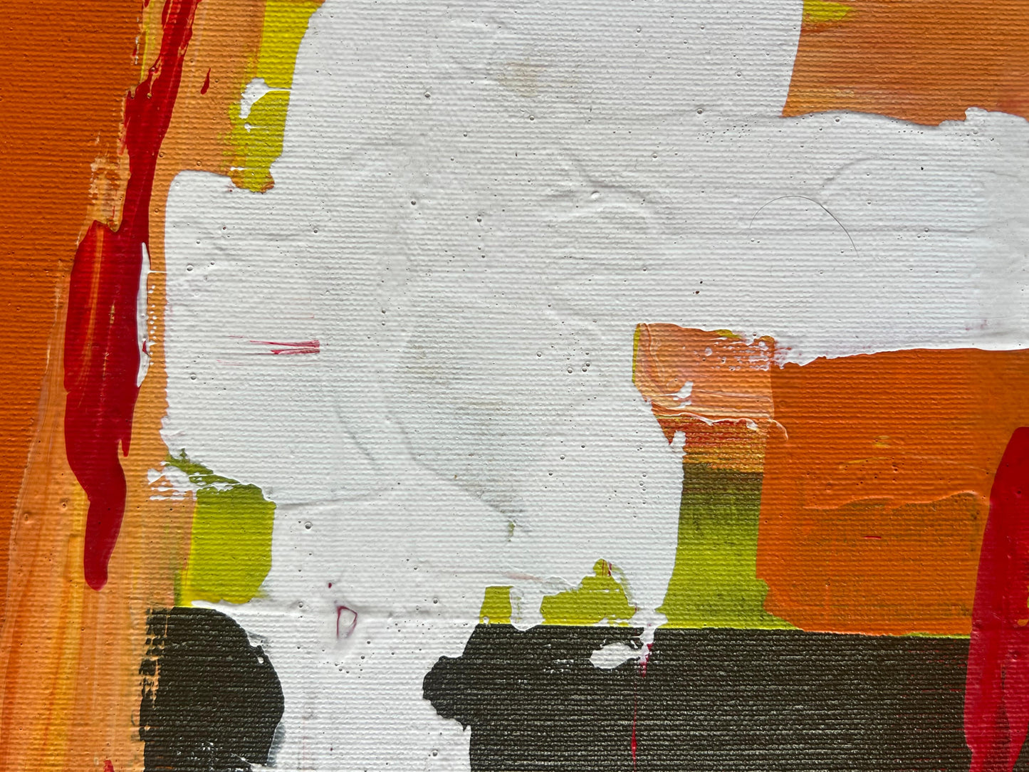 Frisman Vintage A Colorful Abstract Oil on Canvas by Lee Reynolds For Vanguard Studios