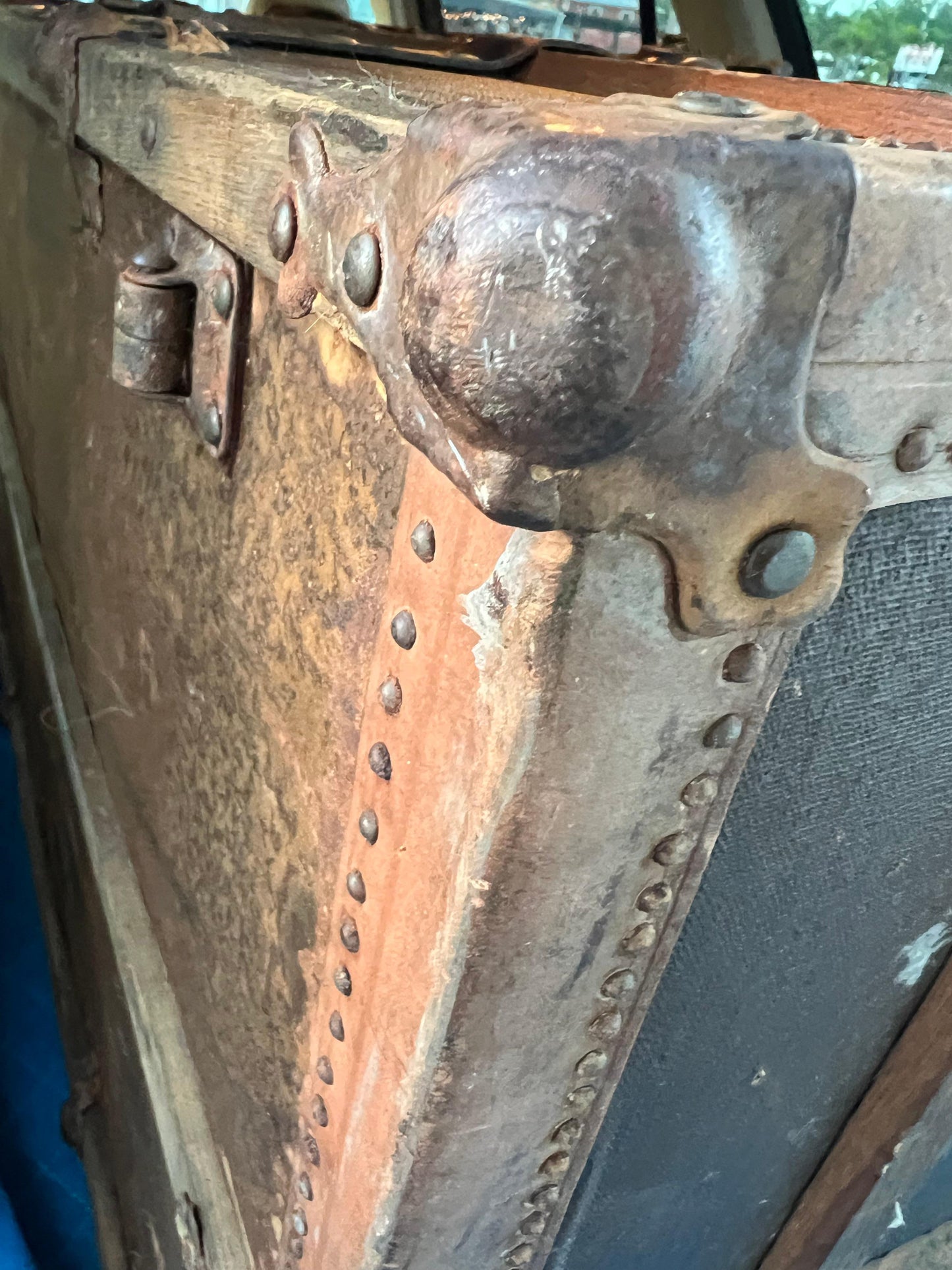 Frisman Vintage Antique Steamer Trunk Late 19th Century