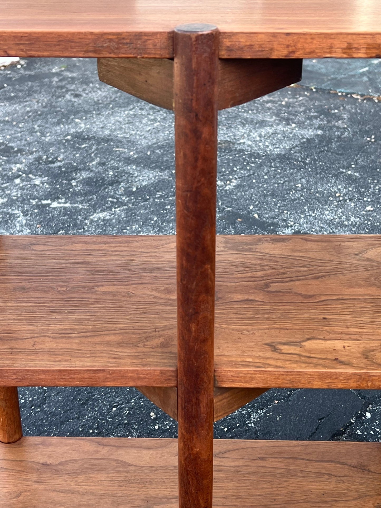 Frisman Vintage Milo Baughman For Glenn Of California Bookshelf Walnut Patina 1950's