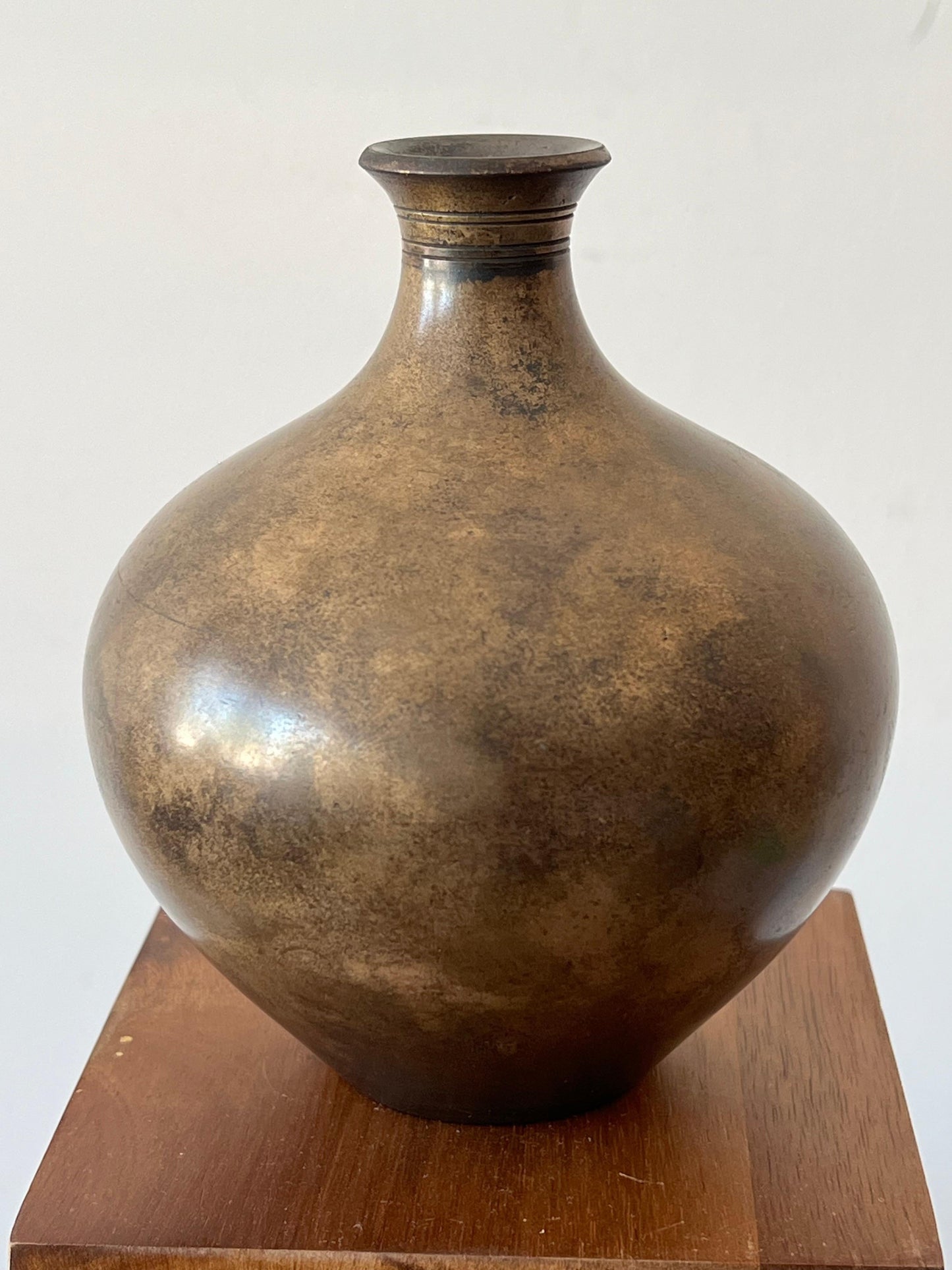Frisman Vintage An Unusual Patinated Bronze Vase By Just Andersen Denmark Ca' 1940's