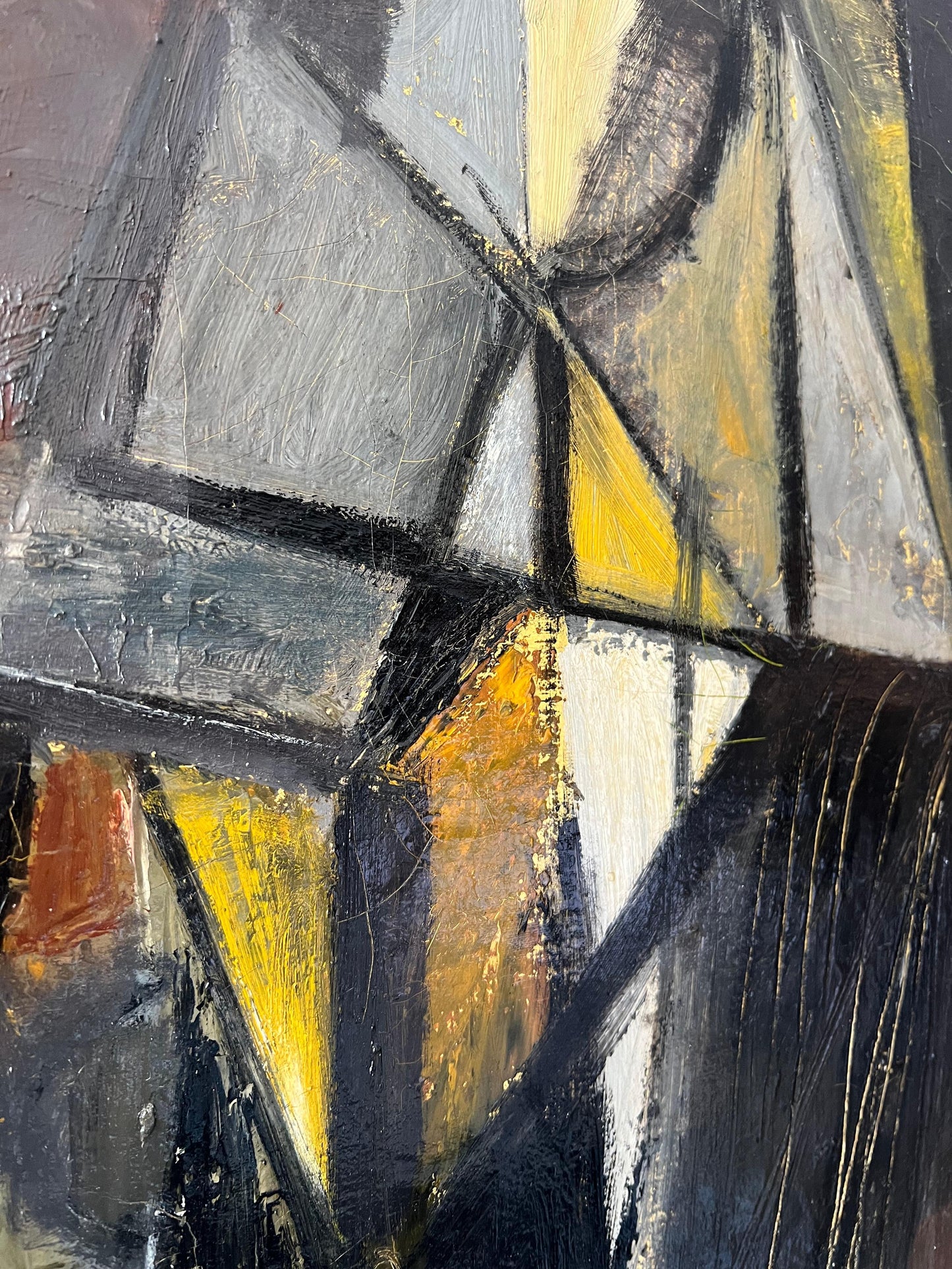 Frisman Vintage An Important Modernist Painting By Hilda Altschule 1950
