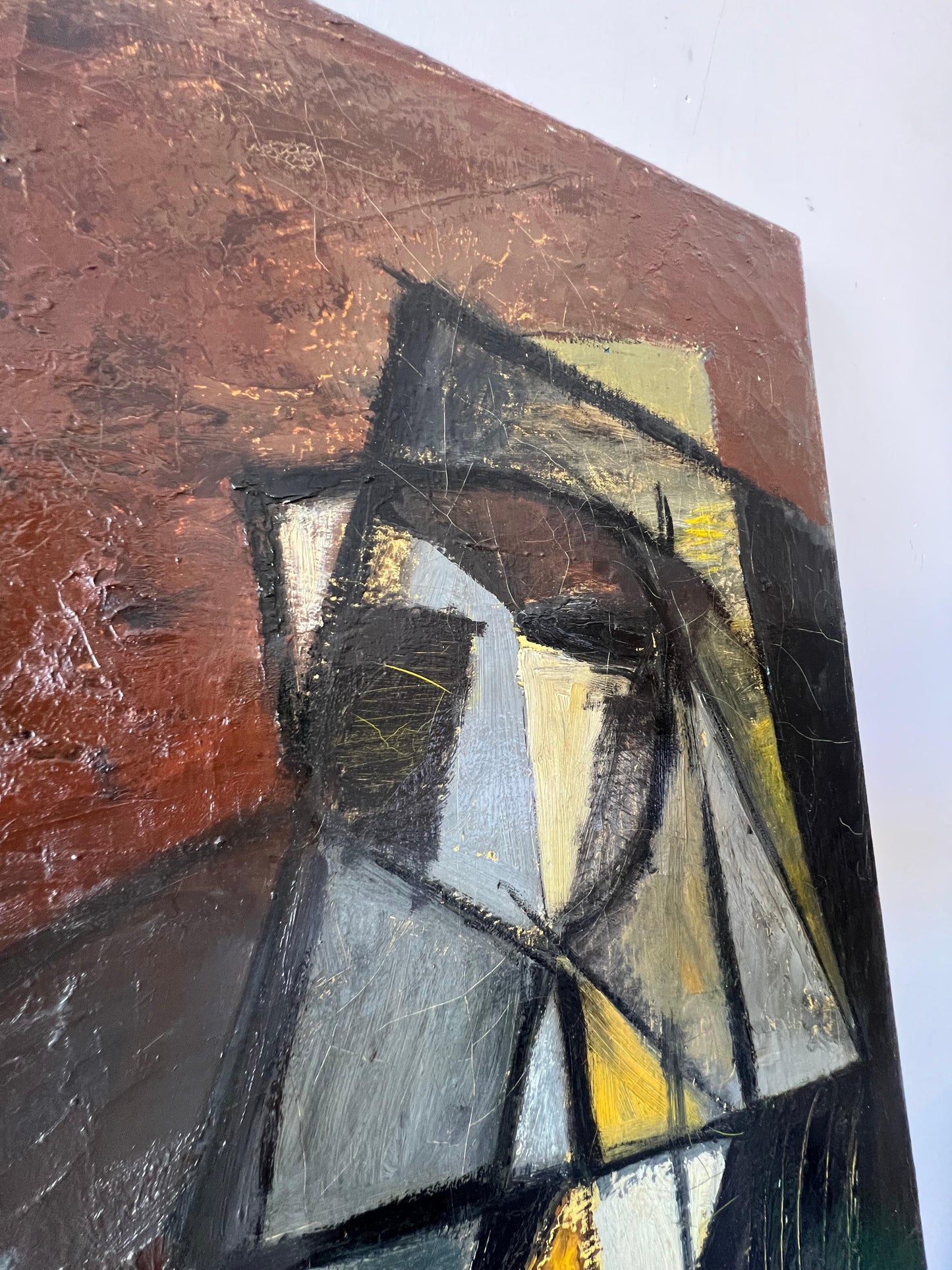 Frisman Vintage An Important Modernist Painting By Hilda Altschule 1950