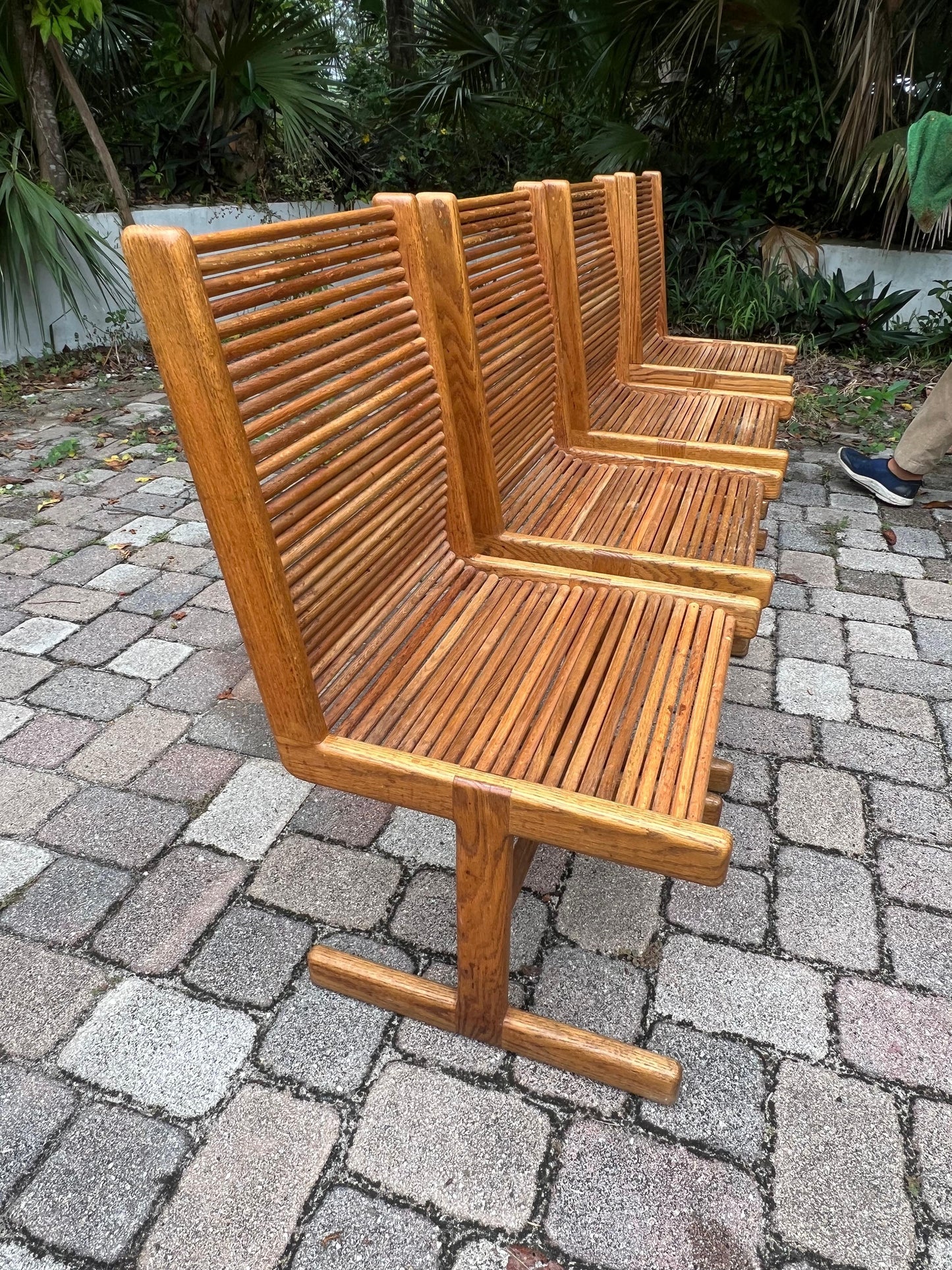 Frisman Vintage A Set of Four Original Signed Spindle Chairs By Stephen Hynson 1984