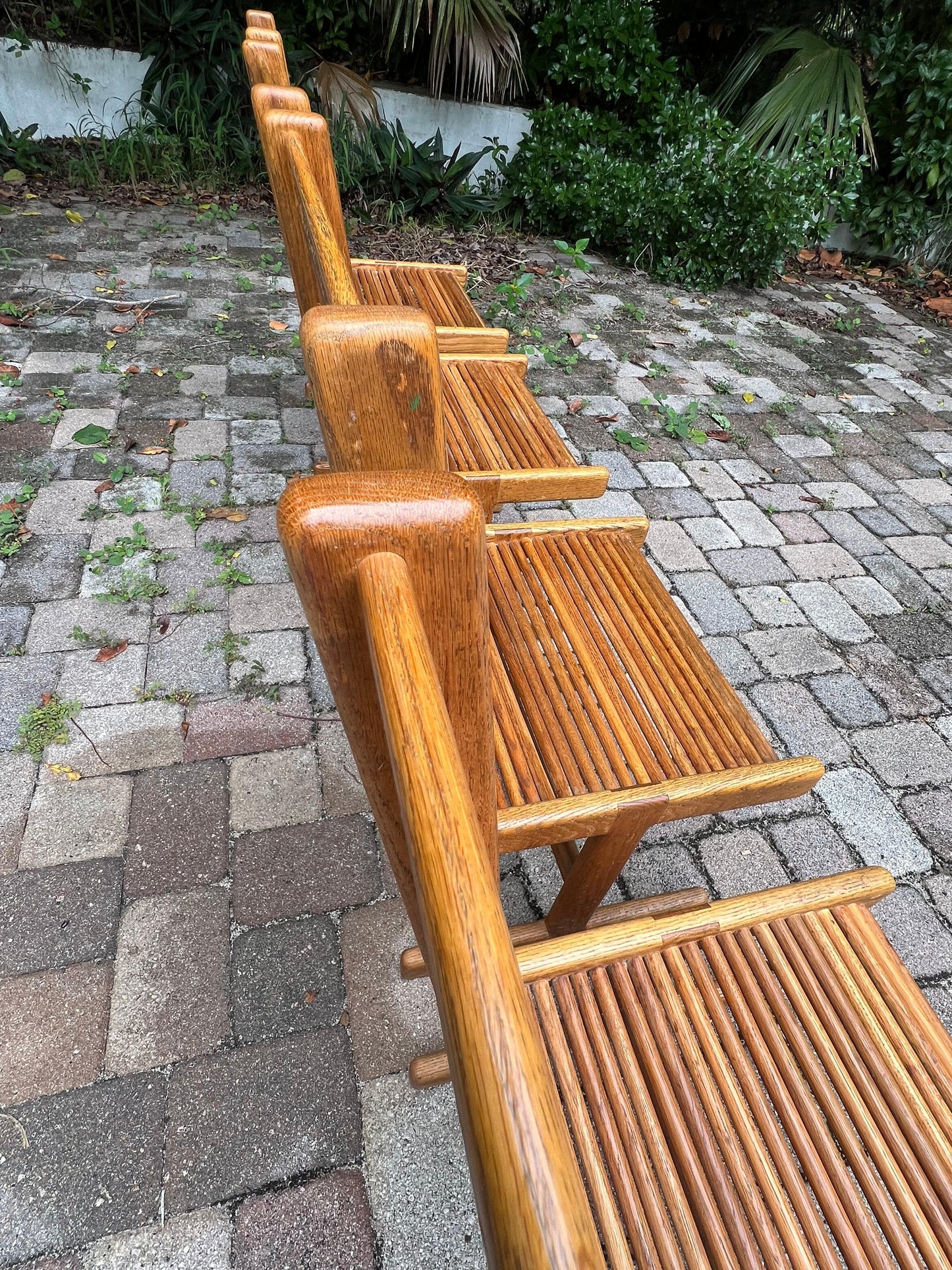 Frisman Vintage A Set of Four Original Signed Spindle Chairs By Stephen Hynson 1984