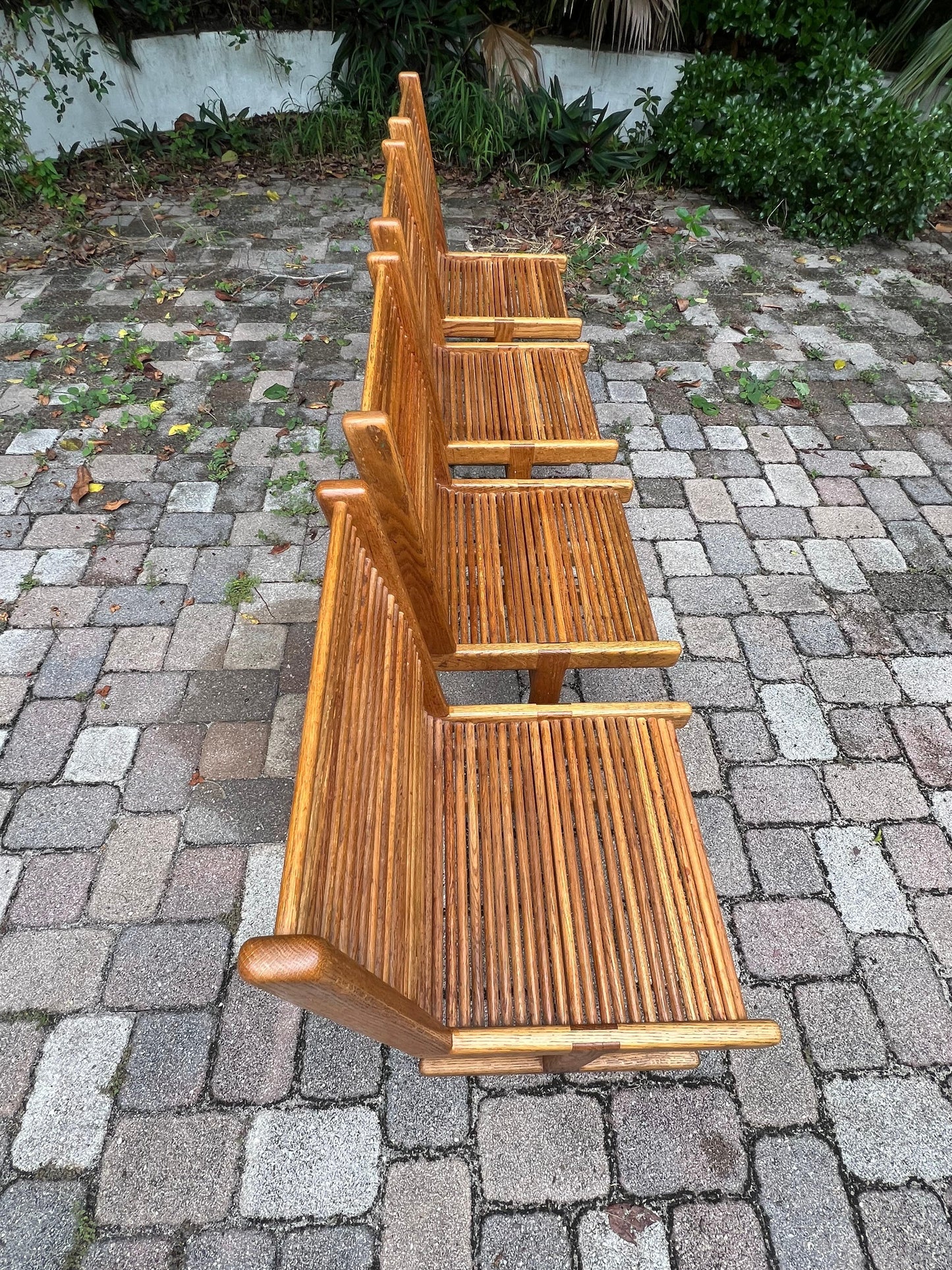Frisman Vintage A Set of Four Original Signed Spindle Chairs By Stephen Hynson 1984