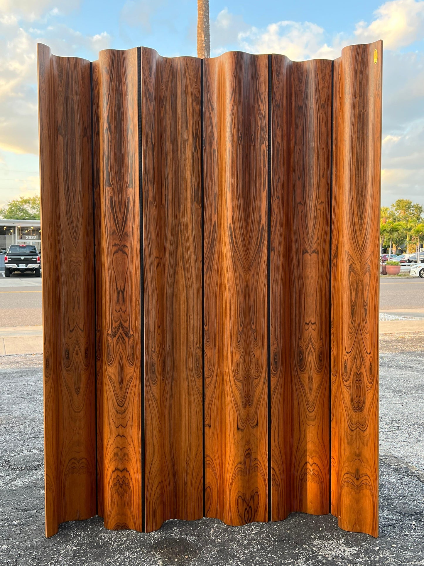 Frisman Vintage Eames Rosewood Screen/Room Divider FSW-6 1996 edition