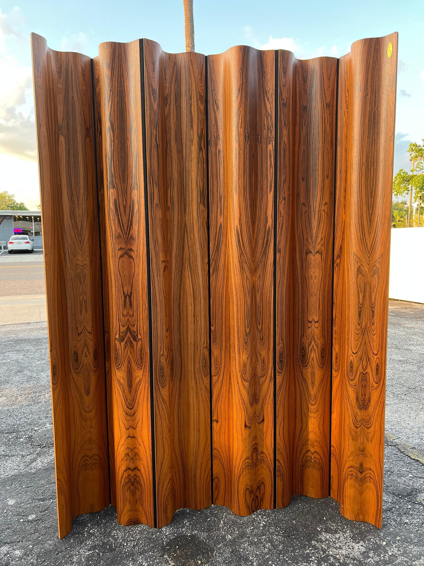 Frisman Vintage Eames Rosewood Screen/Room Divider FSW-6 1996 edition