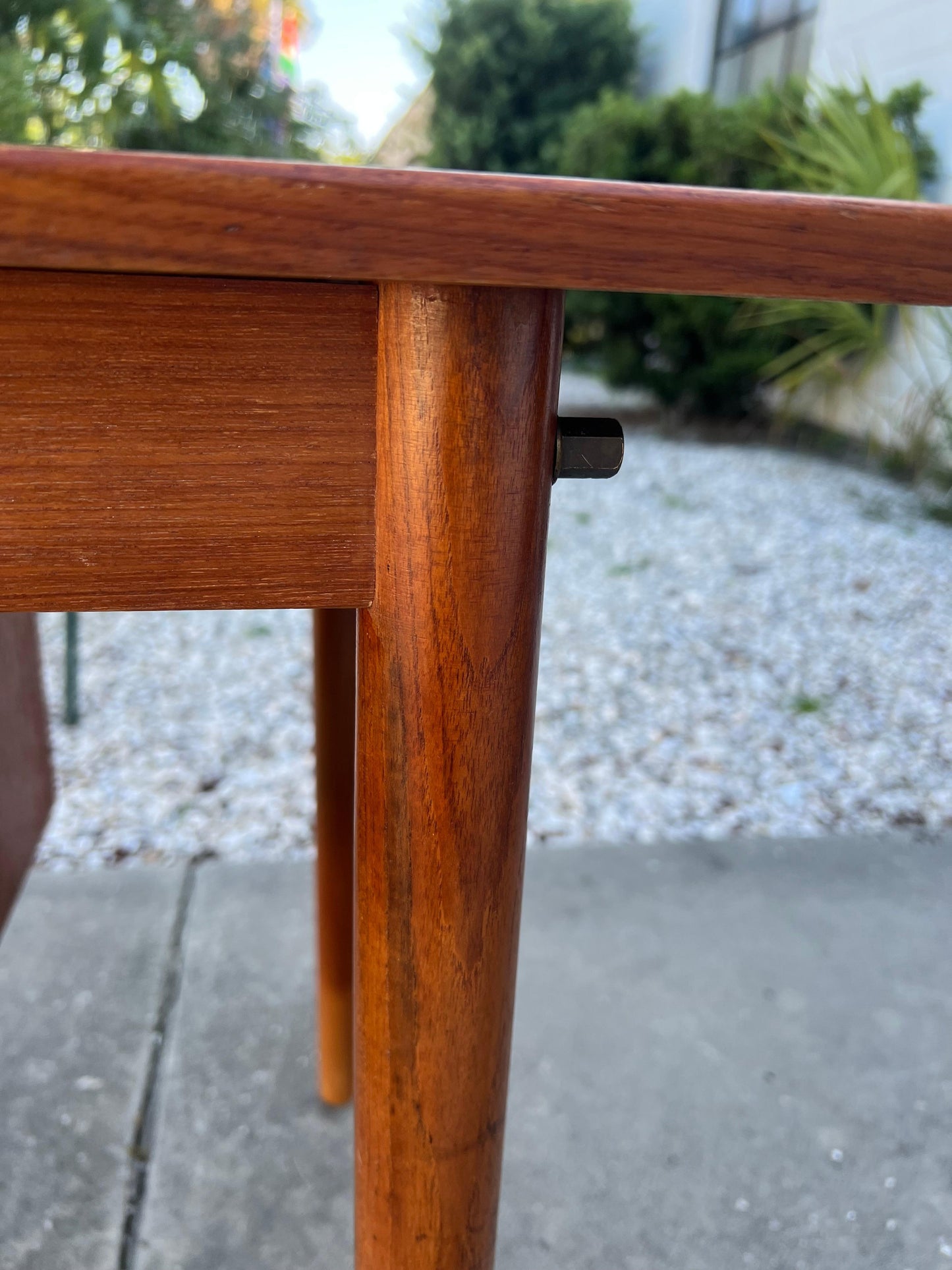 Frisman Vintage Arne Vodder Drop Leaf Desk Denmark Teak Sliding Drawers 1960's MCM