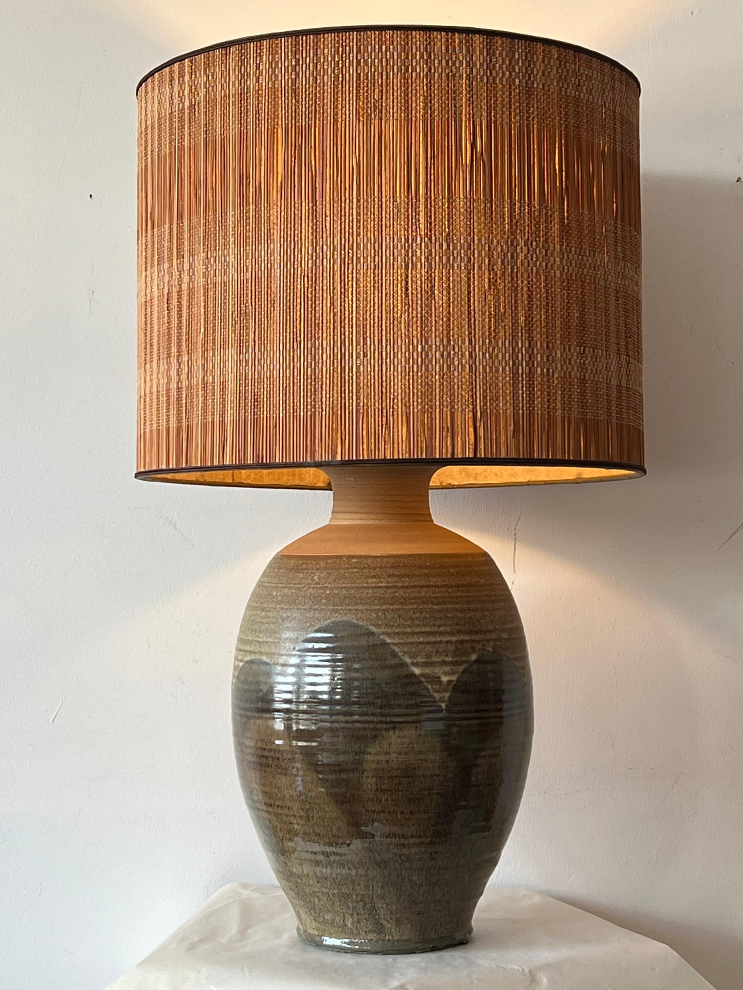 Frisman Vintage Impressive Ceramic Lamp By David Cressey ca' 1960's