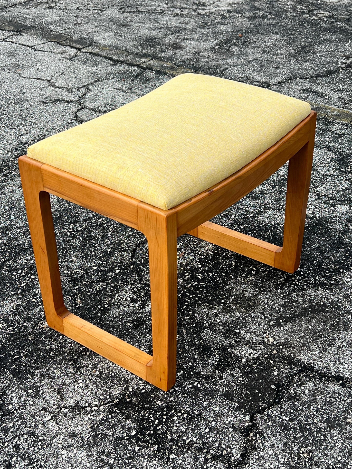 Frisman Vintage Edward Wormley For Drexel Precedent Bench With Upholstered Seat ca' 1950's