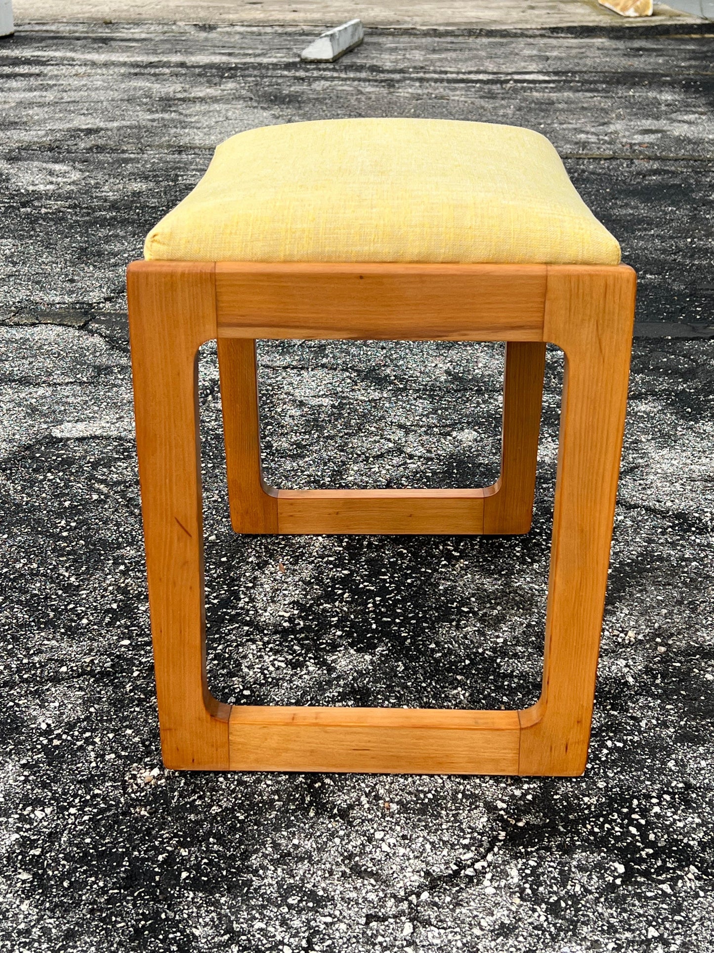 Frisman Vintage Edward Wormley For Drexel Precedent Bench With Upholstered Seat ca' 1950's