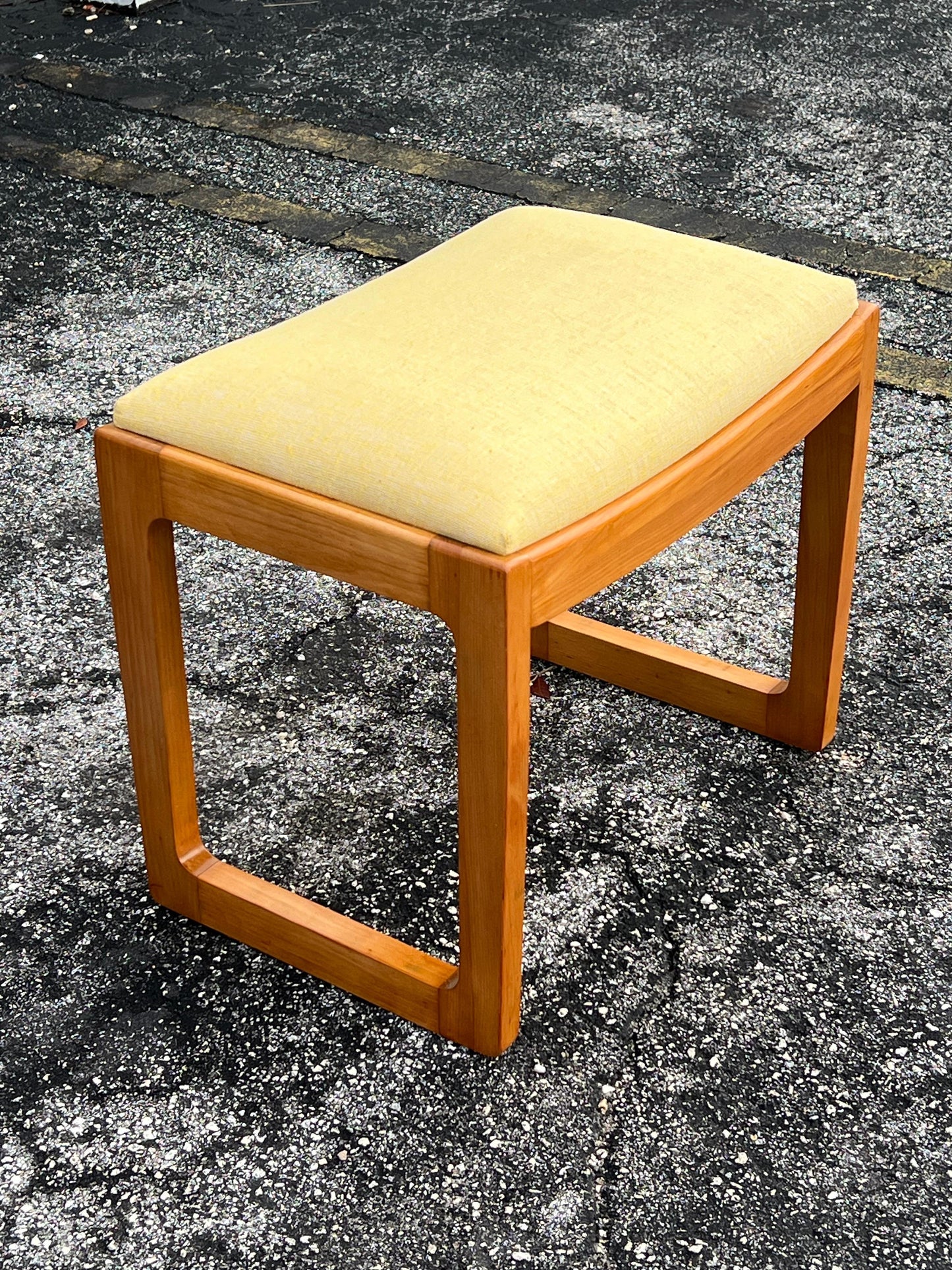Frisman Vintage Edward Wormley For Drexel Precedent Bench With Upholstered Seat ca' 1950's