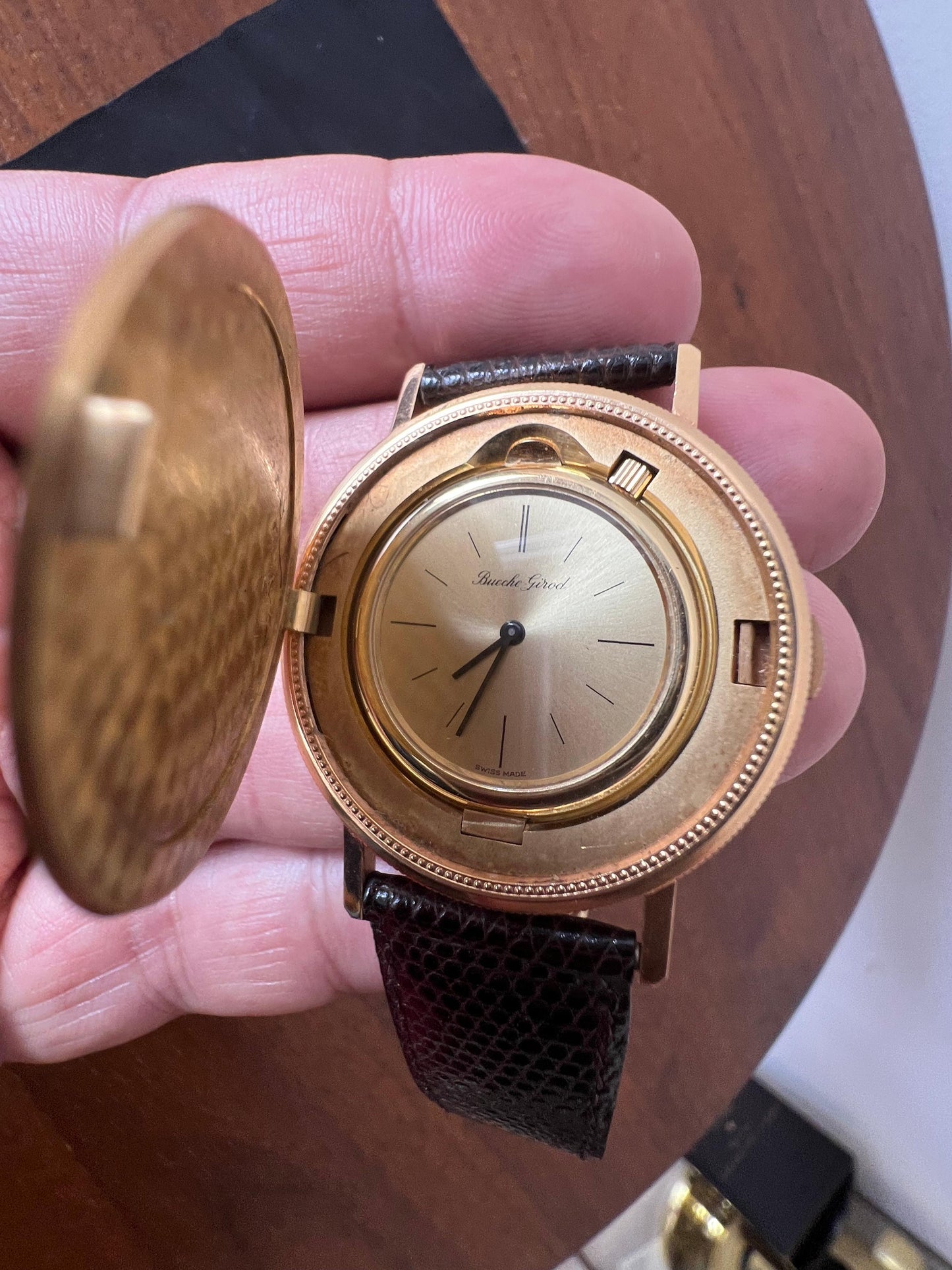 Frisman Vintage Bueche Girod $20 Gold Coin Watch ca' 1980