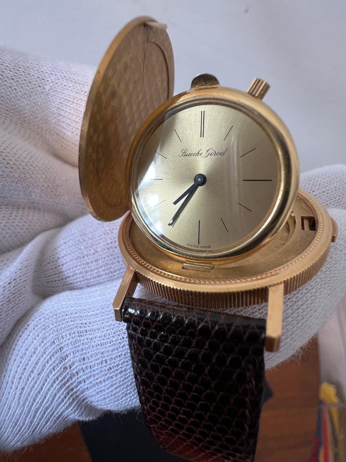 Frisman Vintage Bueche Girod $20 Gold Coin Watch ca' 1980