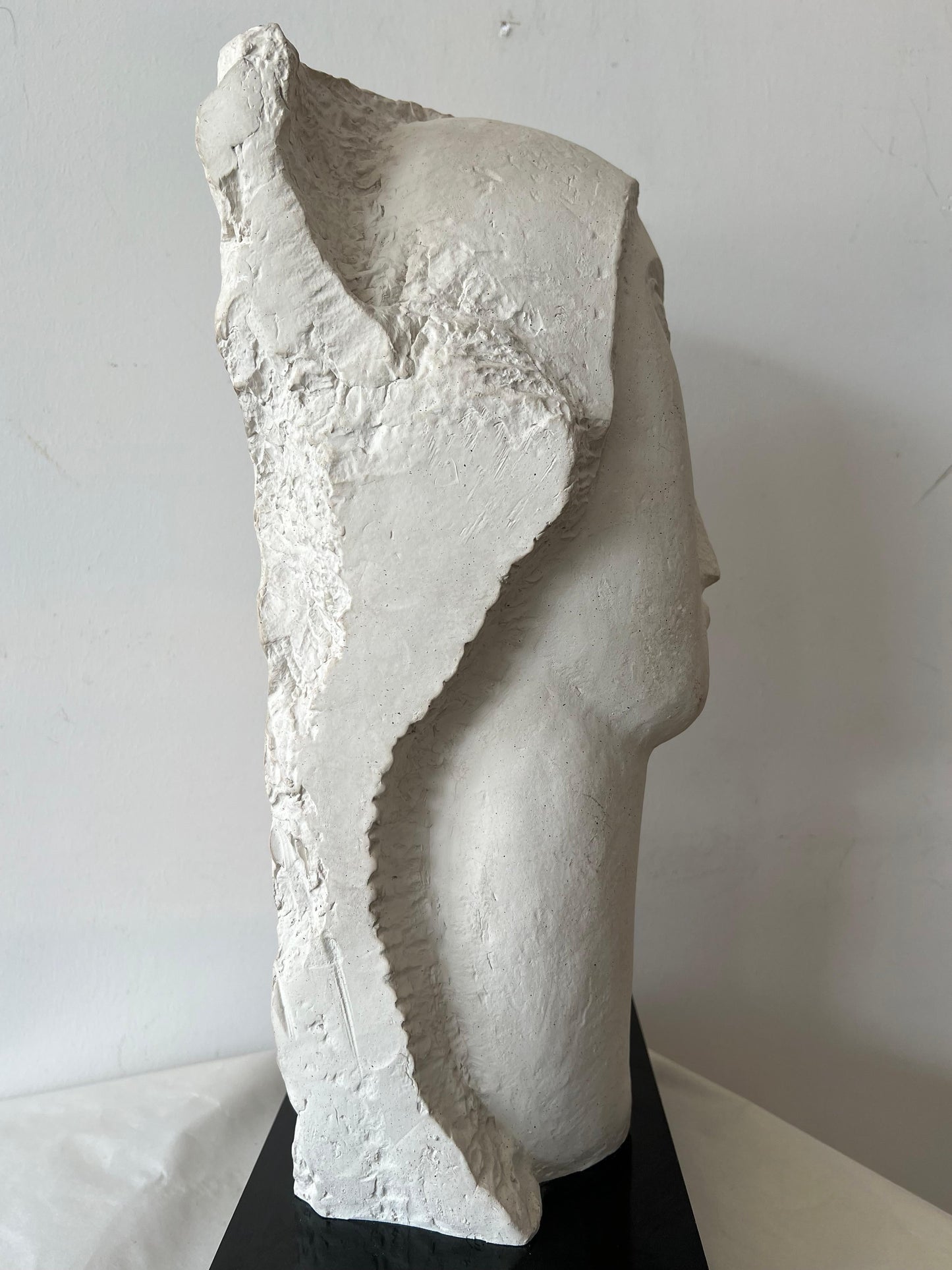 Frisman Vintage 80's Modigliani insp David Fisher Woman Head Bust Tete Sculpture Austin Prods