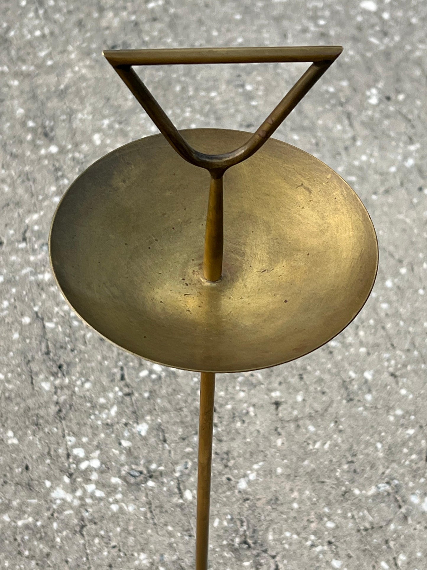 Frisman Vintage An Elegant Italian Cigarette Table ca' 1950's Brass And Marble