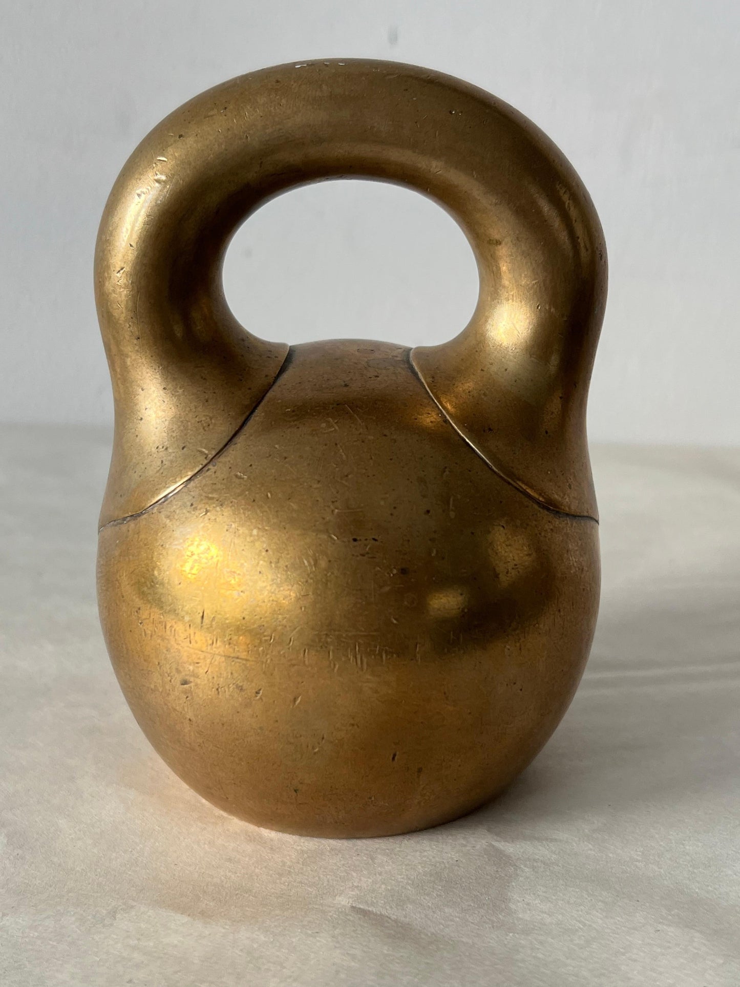 Frisman Vintage Antique Russian Bronze Kettlebell Weight Girya 1898 10 Funts!