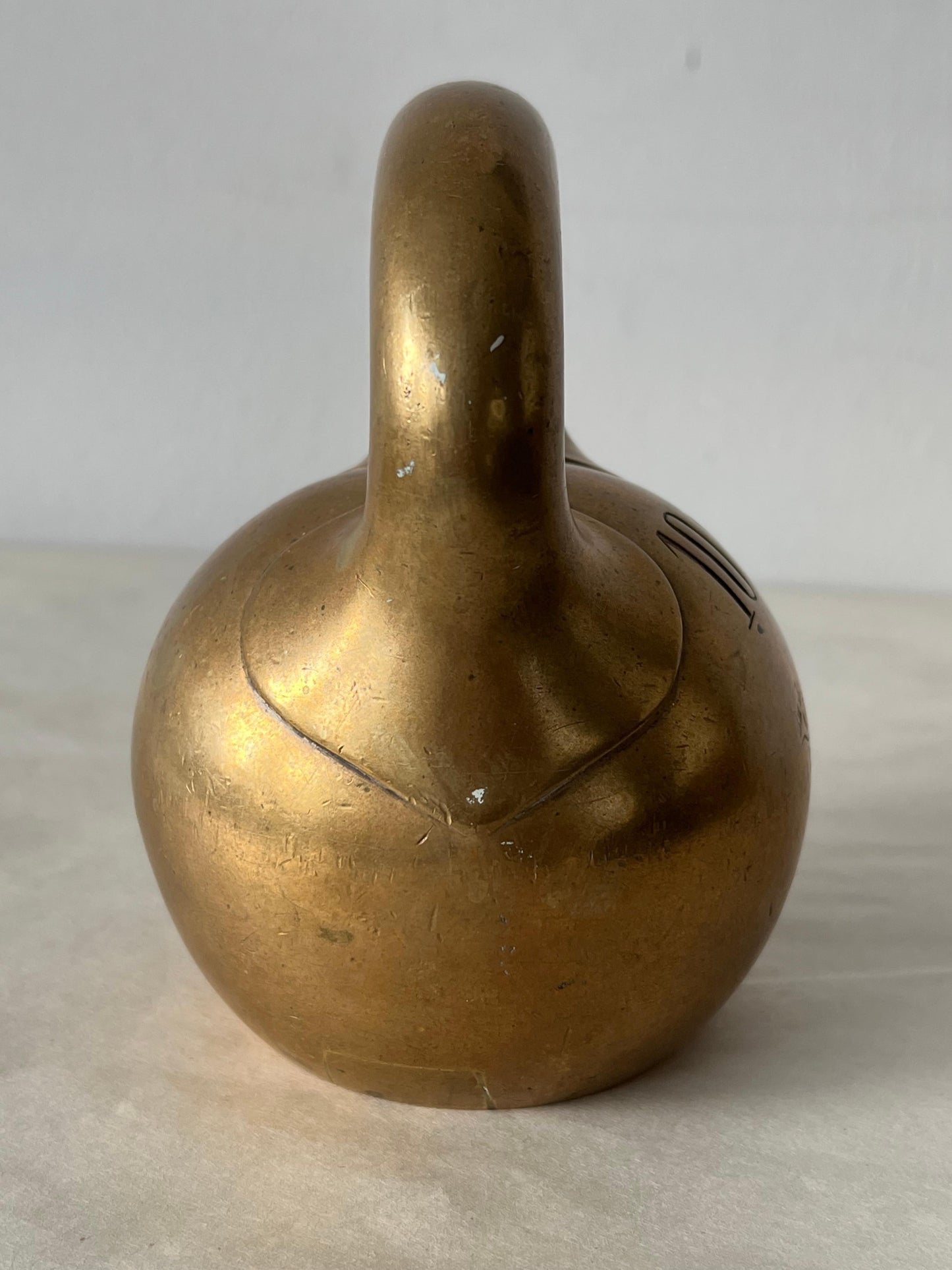 Frisman Vintage Antique Russian Bronze Kettlebell Weight Girya 1898 10 Funts!