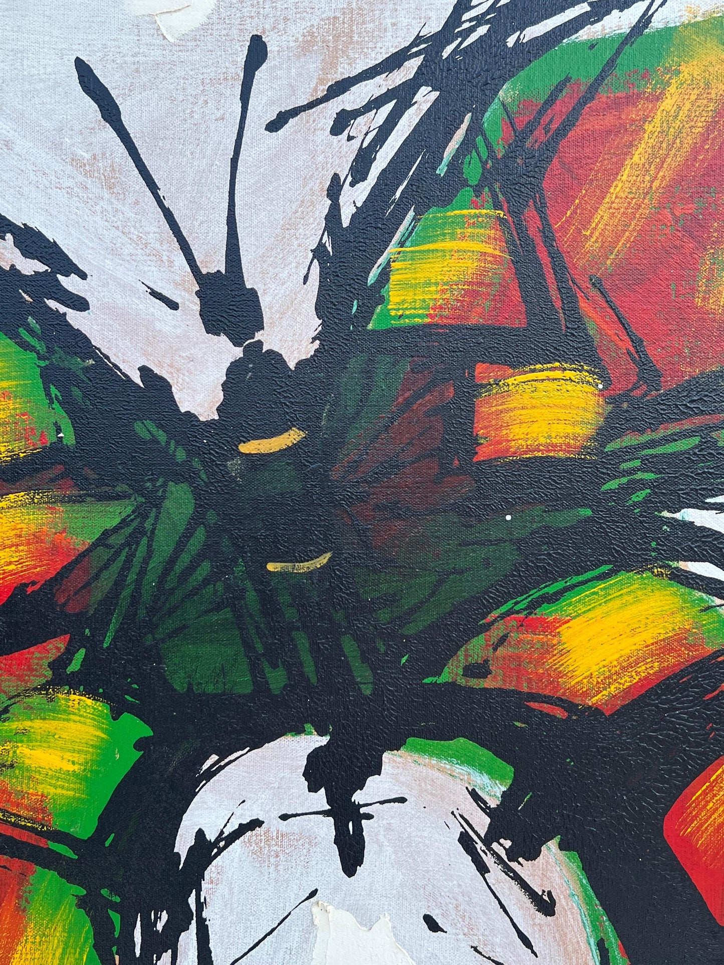 Frisman Vintage Vintage Abstract Mid Century Modern Lee Reynolds insp Oil Butterfly Painting