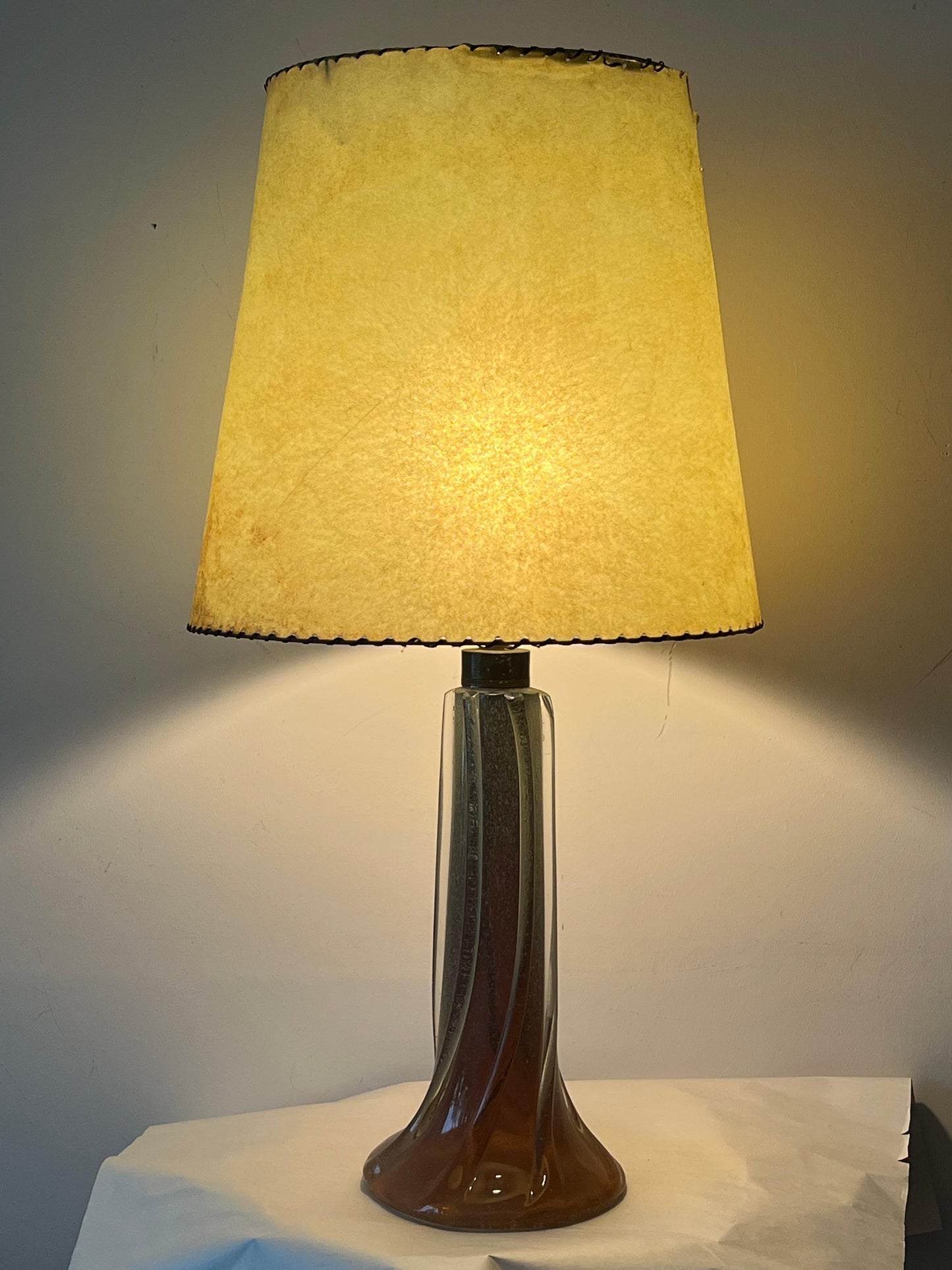 Frisman Vintage A Classic Glass Table Lamp By Seguso ca' 1950's