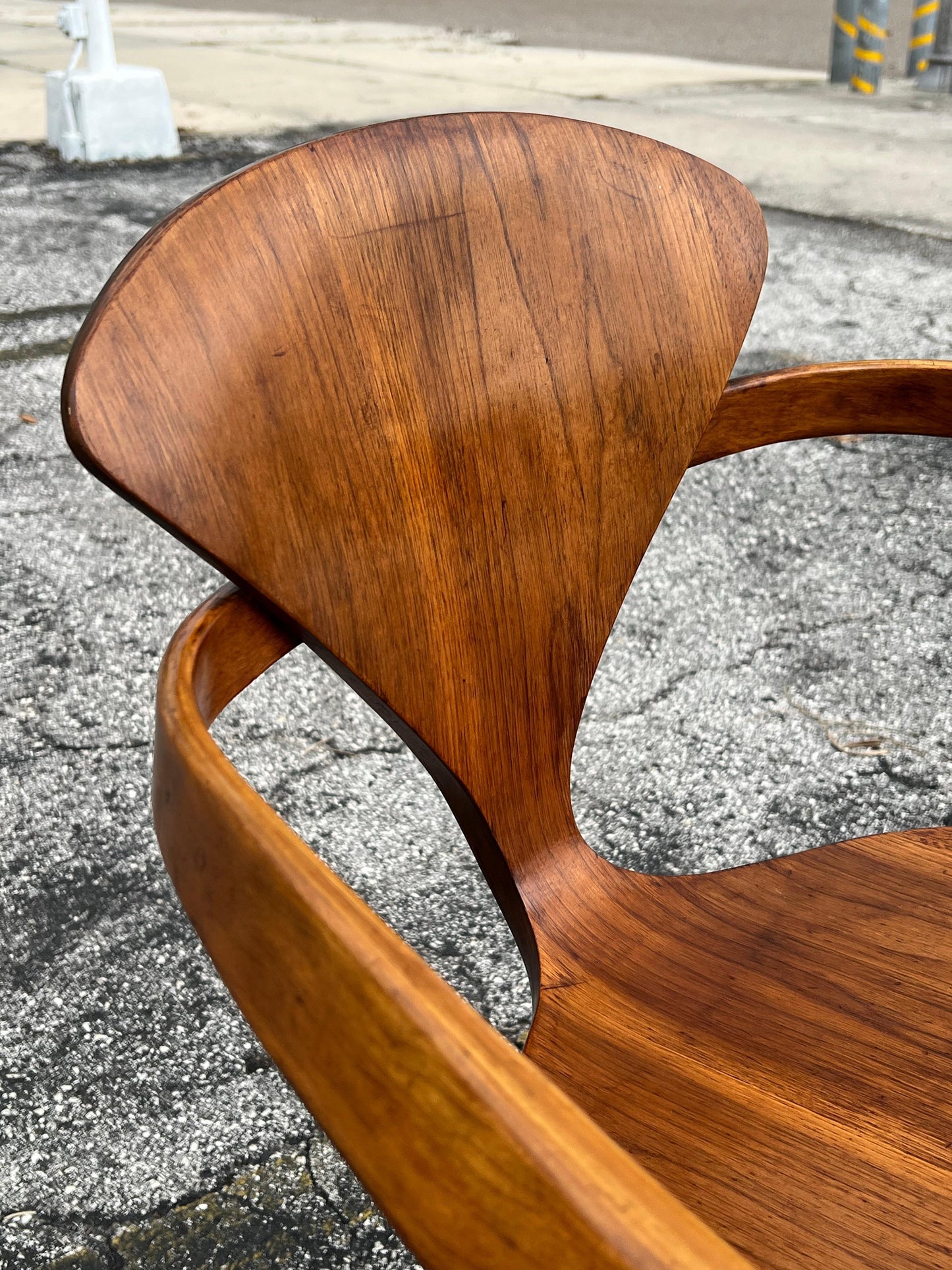 Frisman Vintage A Vintage Norman Cherner Plycraft Arm Chair And Three Side Chairs ca' 1950's