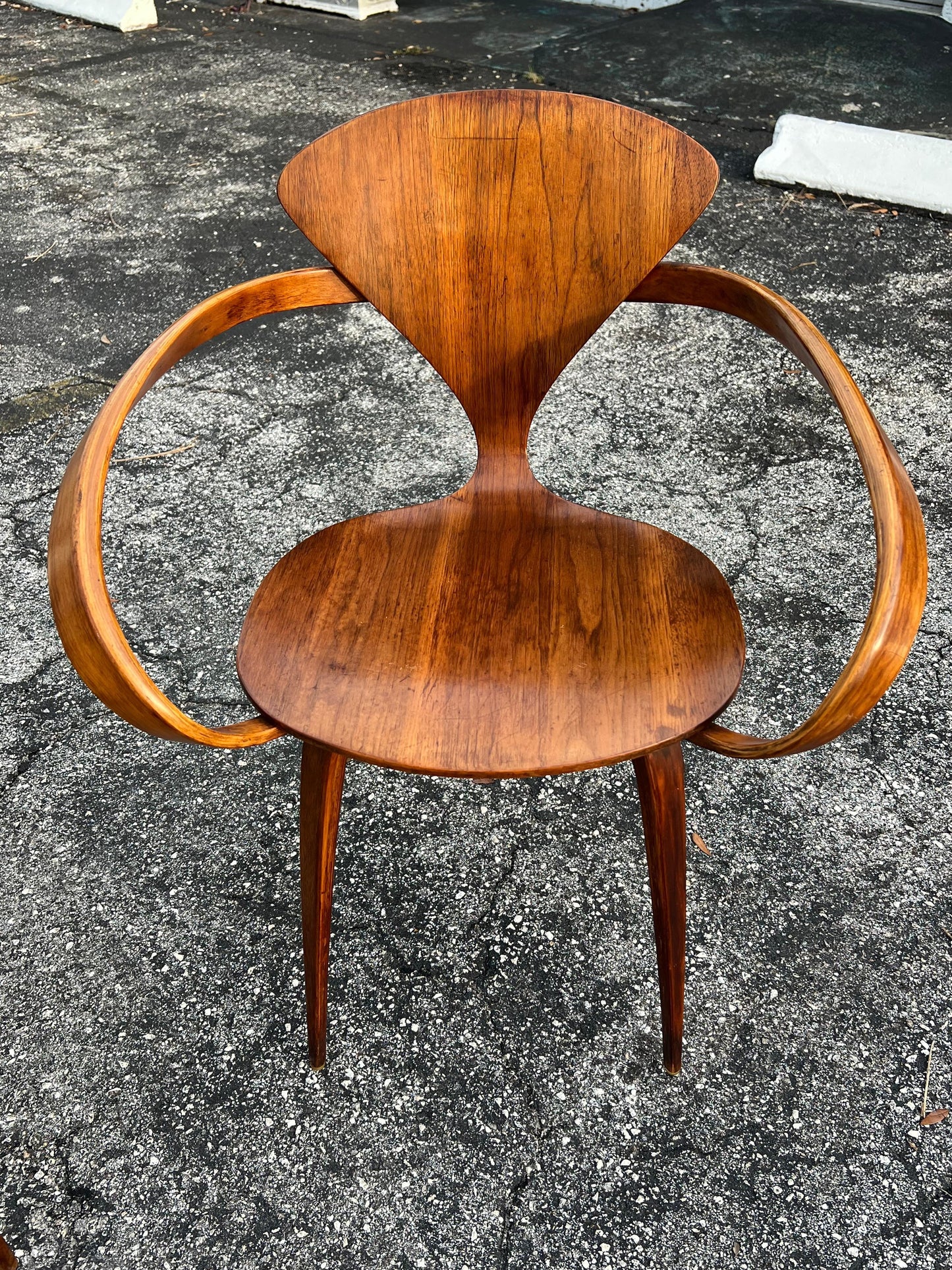 Frisman Vintage A Vintage Norman Cherner Plycraft Arm Chair And Three Side Chairs ca' 1950's