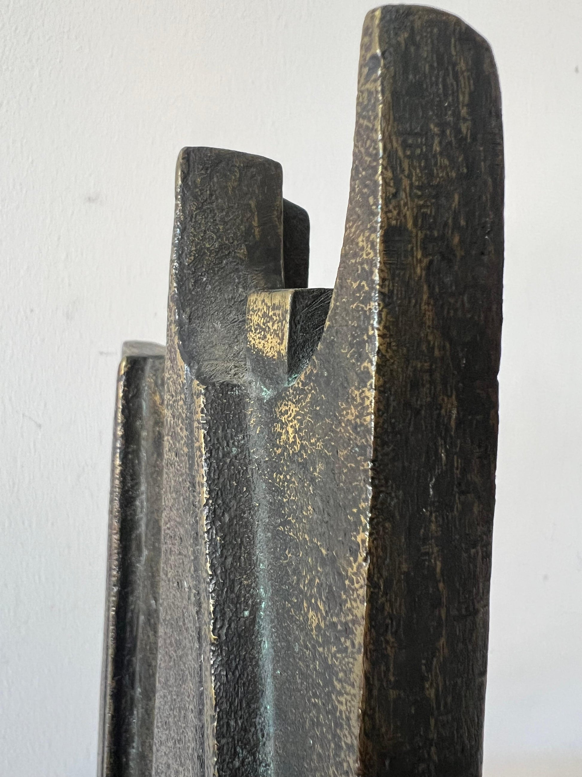 Frisman Vintage Man And Woman Bronze Sculpture By Nelide Bertolucci Ca' 1980's