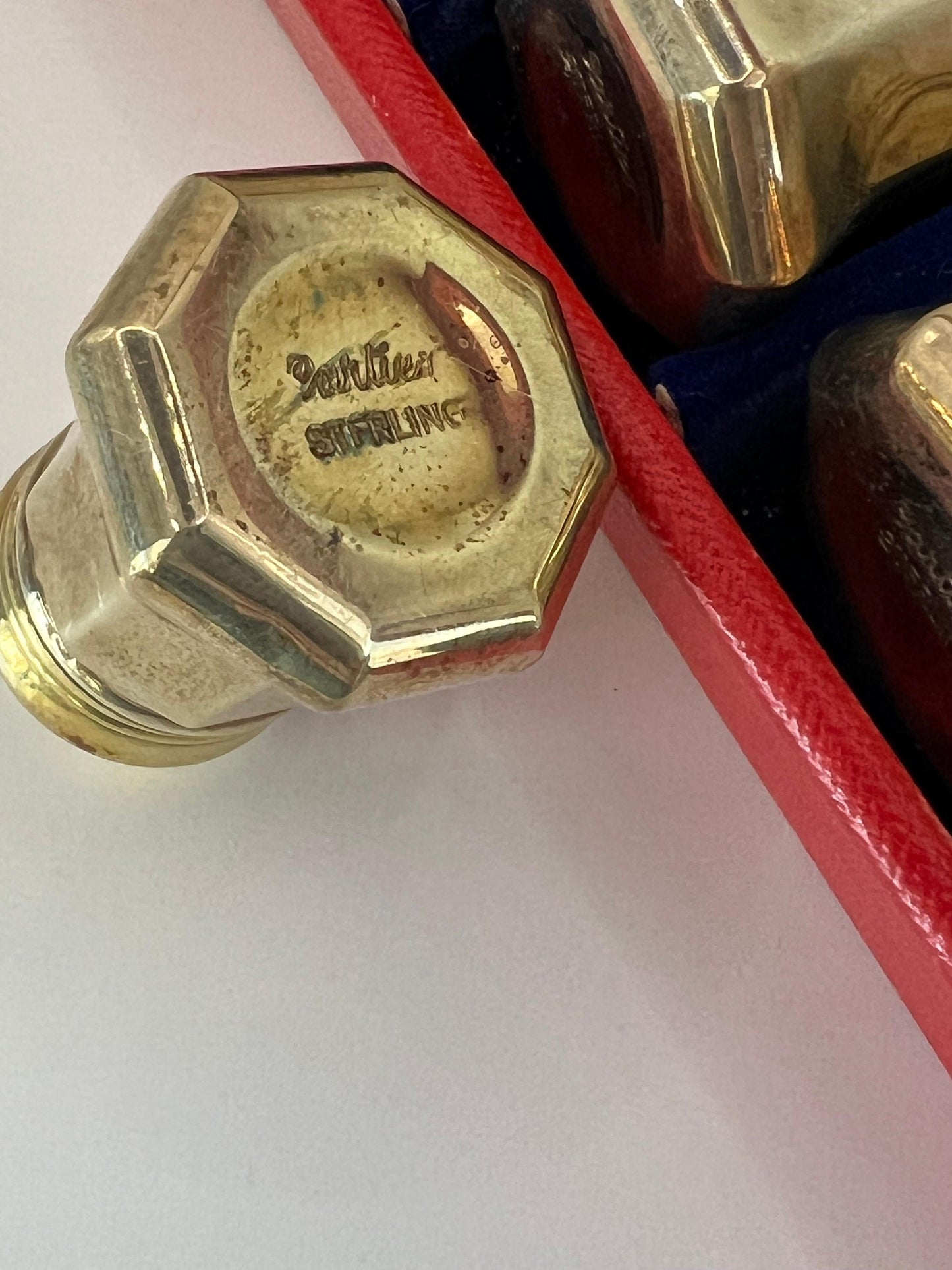 Frisman Vintage Cartier Salt & Pepper Shakers Sterling Silver Original Box ca' 1960's