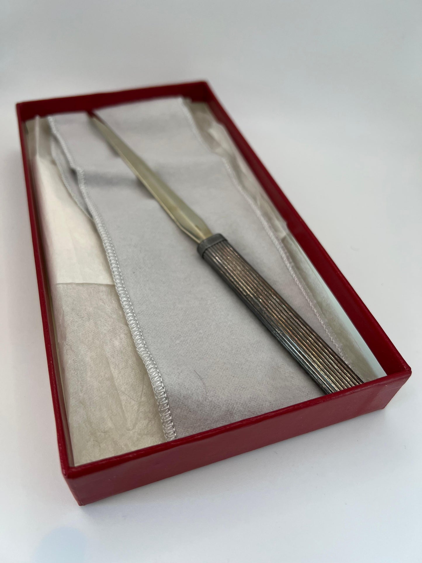 Frisman Vintage Cartier Letter Opener Sterling Original Box ca' 1970's