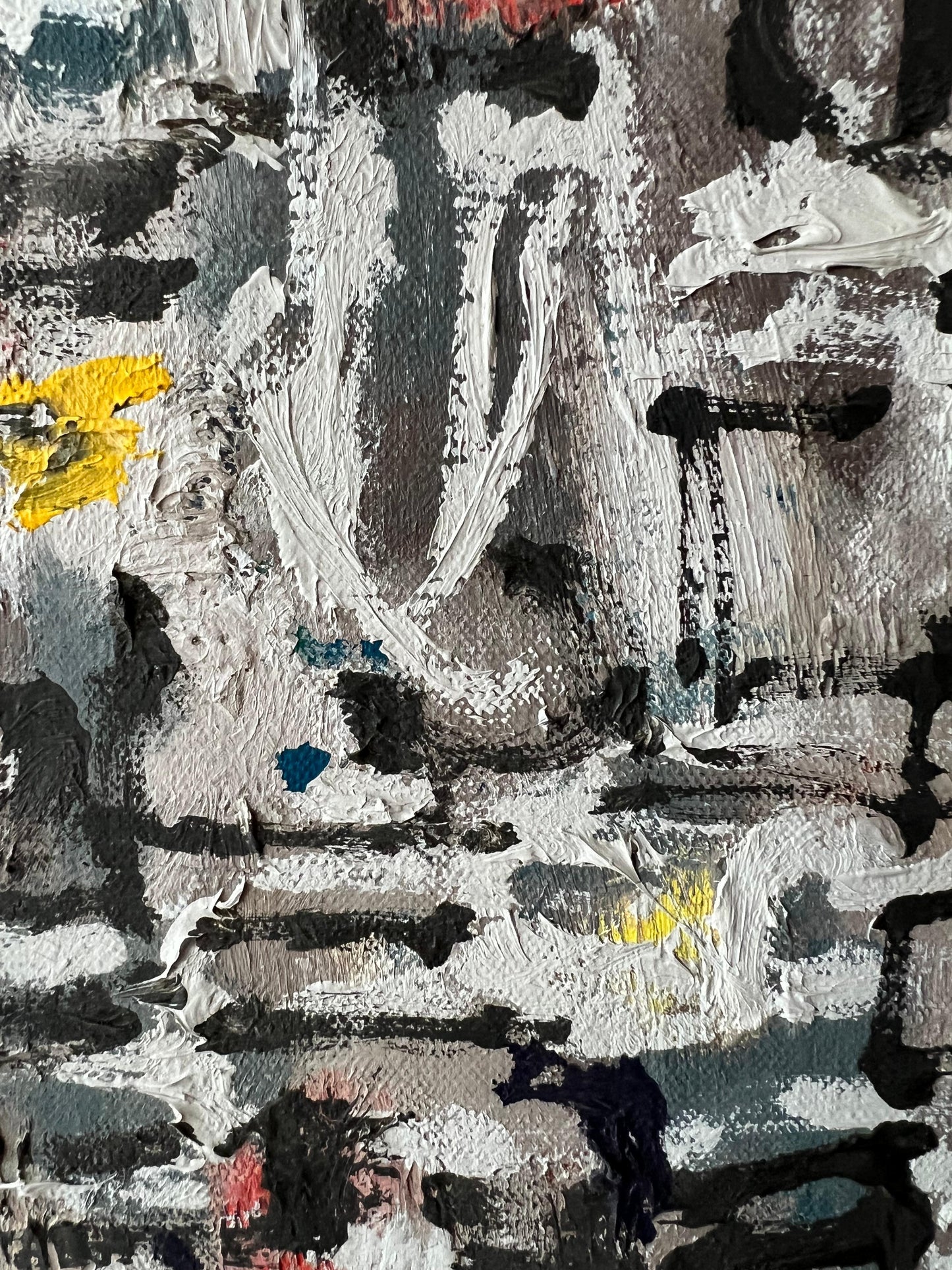 Frisman Vintage An Abstract Expressionist Painting By Leonard Maurer, 1958