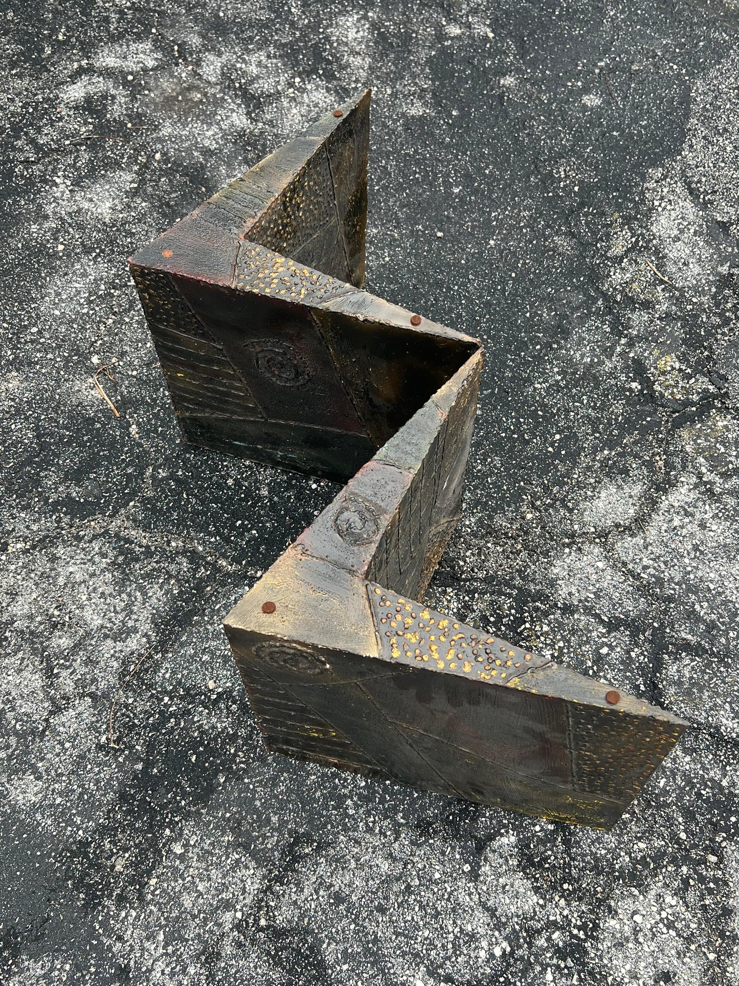 Frisman Vintage Paul Evans Coffee Table Brutalist Zig Zag ca' 1960's