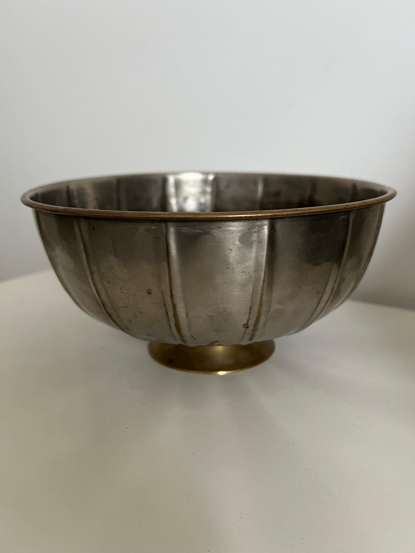 Frisman Vintage Art Deco Style Brass Hammered Bowl Argentina ca' 1930's