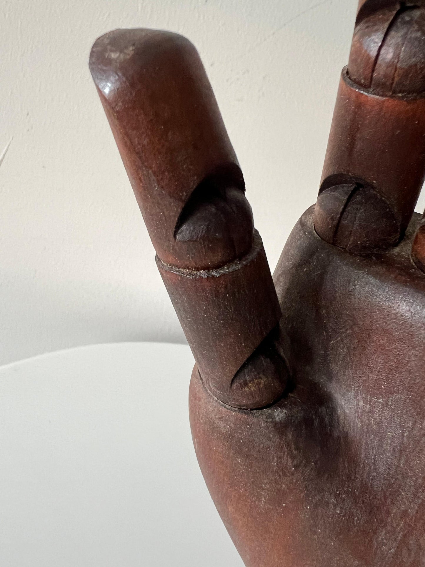 Frisman Vintage Vintage Articulating Wood Hand Sculpture Ca' 1950's