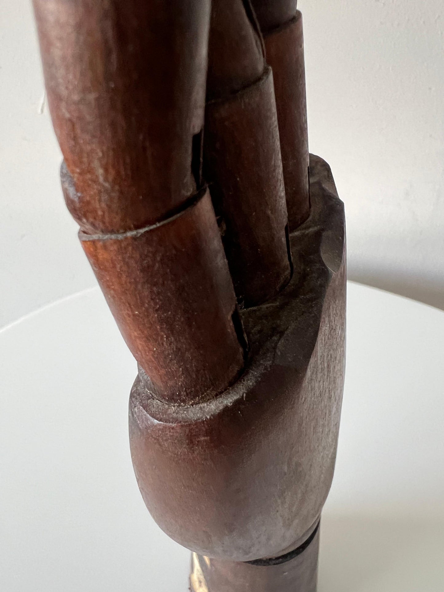 Frisman Vintage Vintage Articulating Wood Hand Sculpture Ca' 1950's