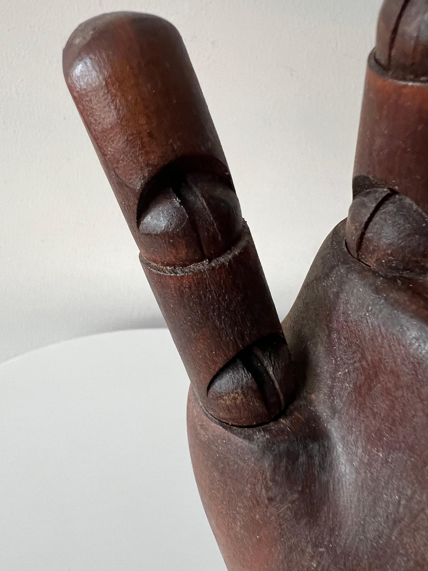 Frisman Vintage Vintage Articulating Wood Hand Sculpture Ca' 1950's