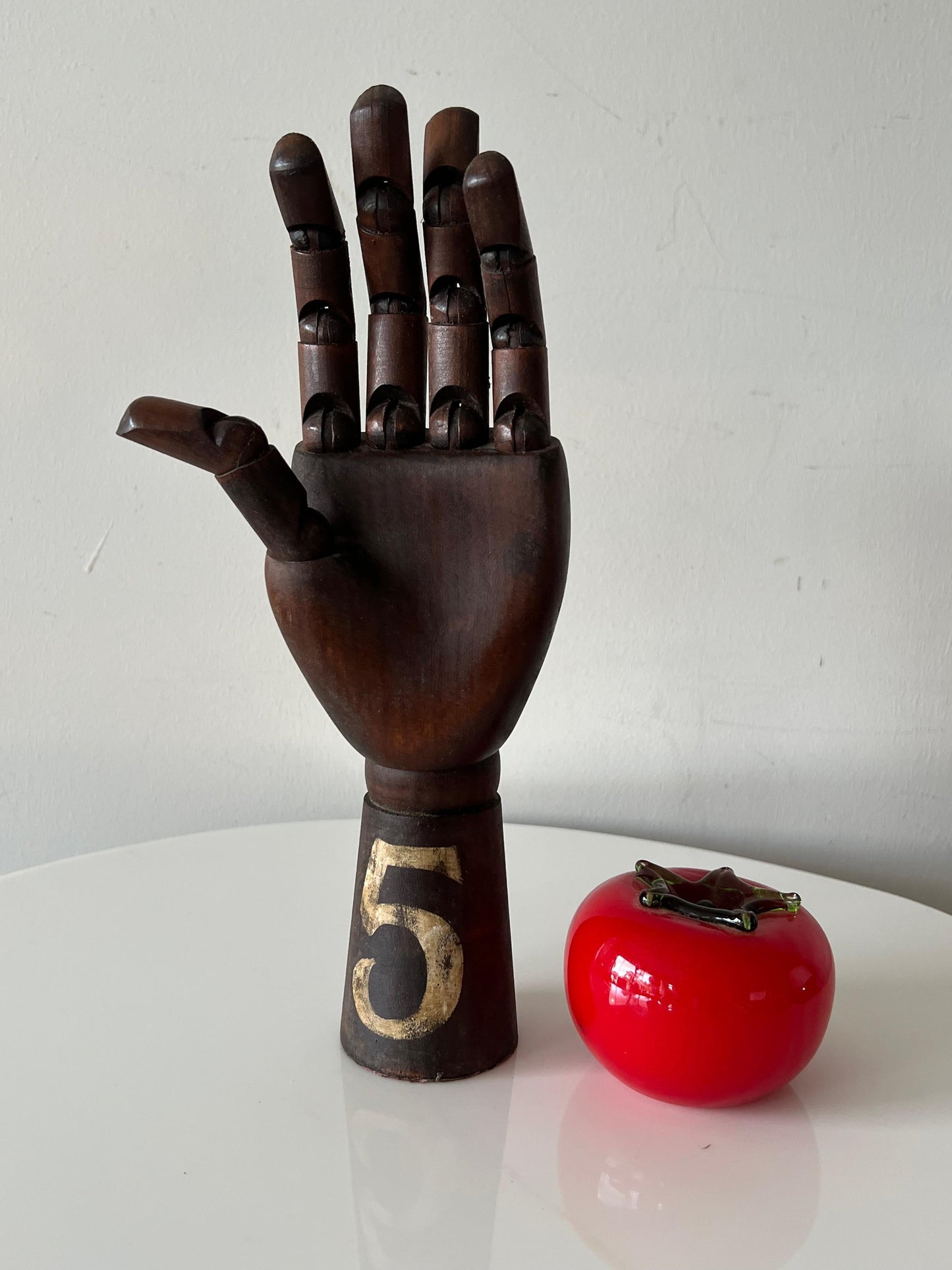 Frisman Vintage Vintage Articulating Wood Hand Sculpture Ca' 1950's