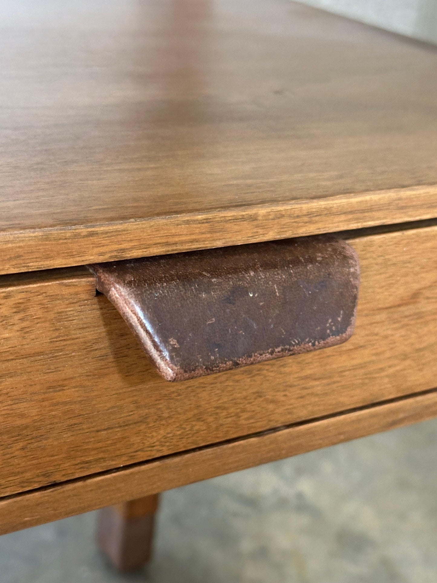 Frisman Vintage Edward Wormley for Dunbar Nightstands, Walnut and Leather