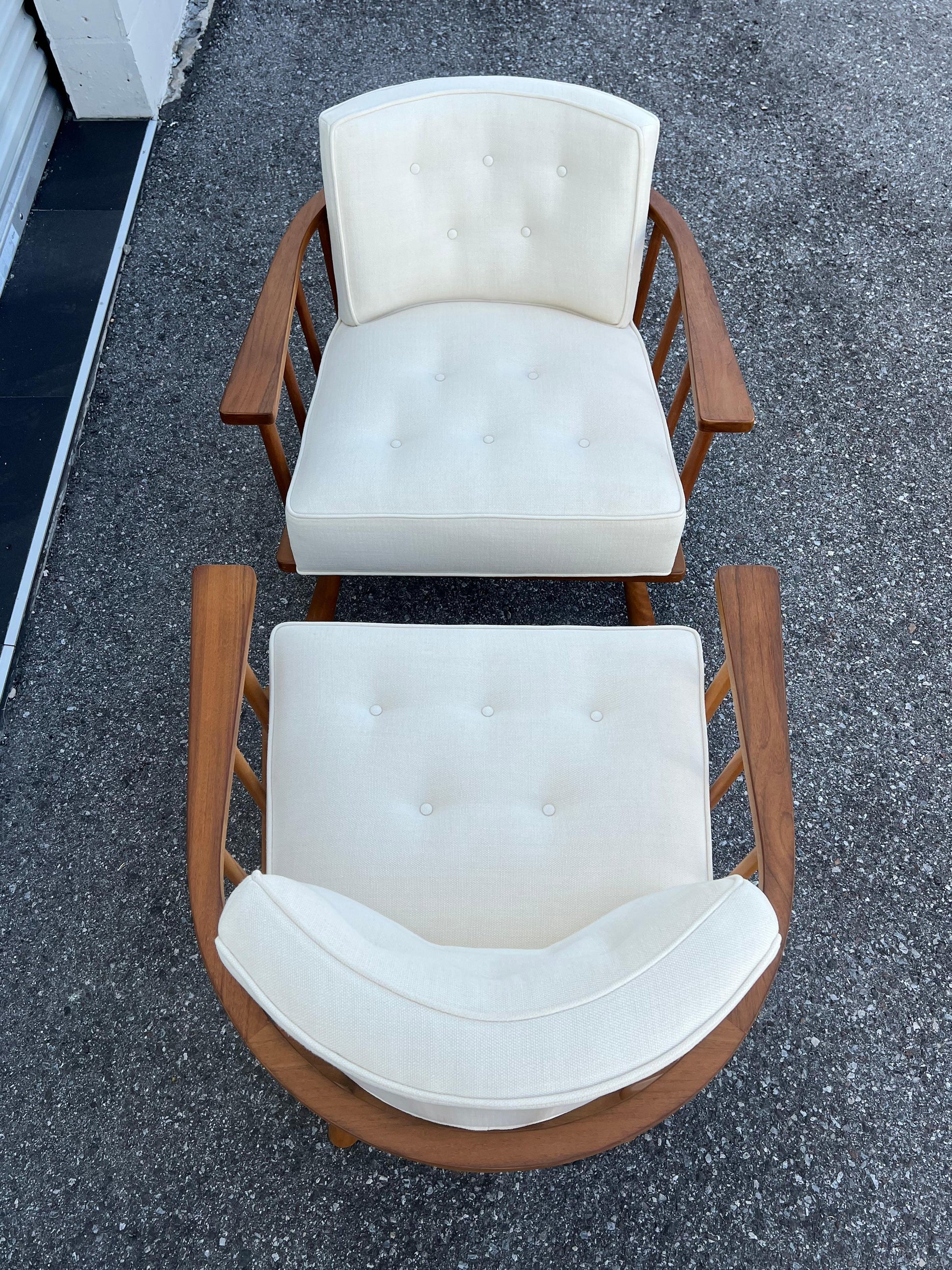 Frisman Vintage Unusual T.H.Robsjohn-Gibbings Armchairs Widdicomb ca' 1950's