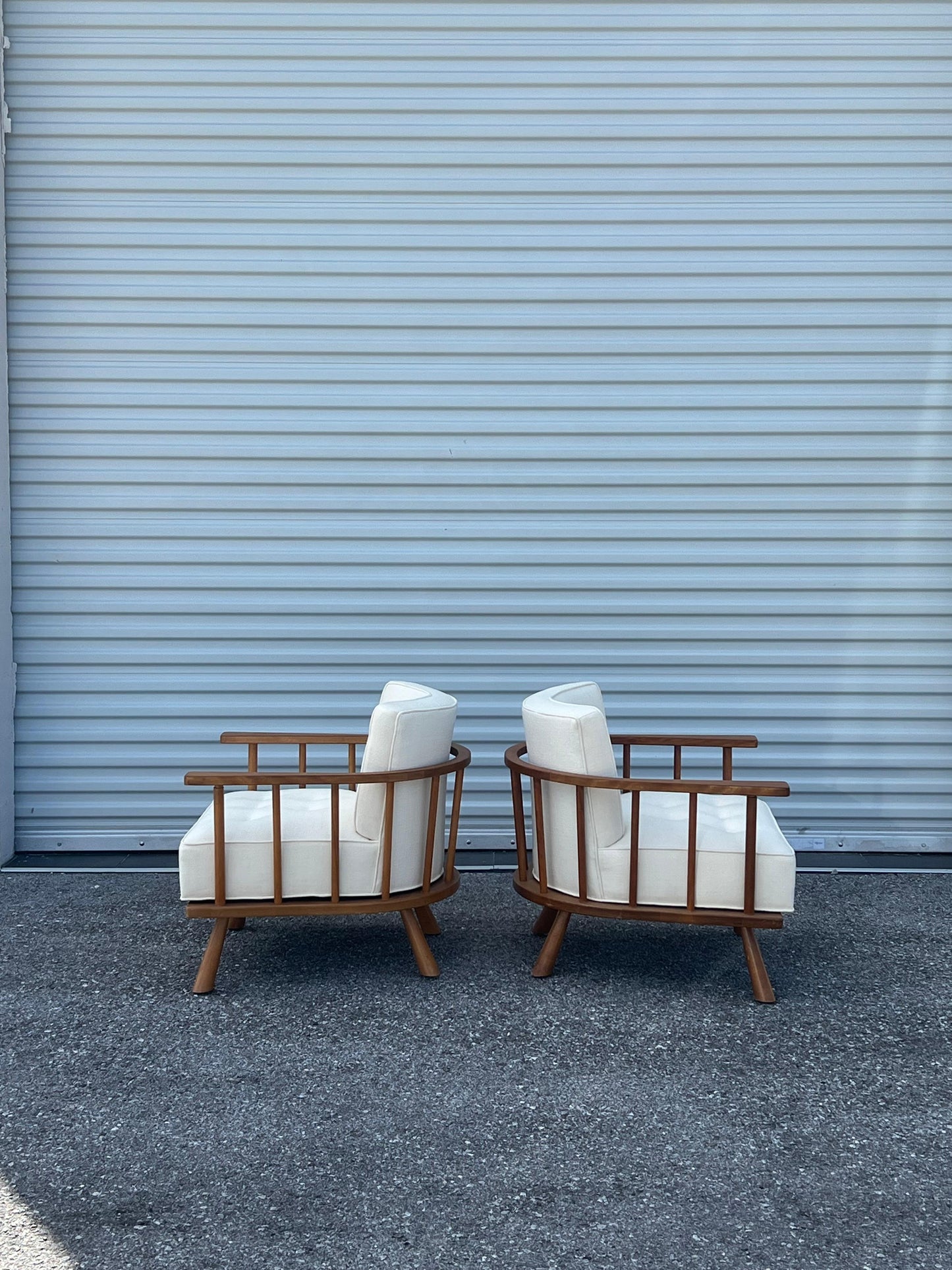 Frisman Vintage Unusual T.H.Robsjohn-Gibbings Armchairs Widdicomb ca' 1950's