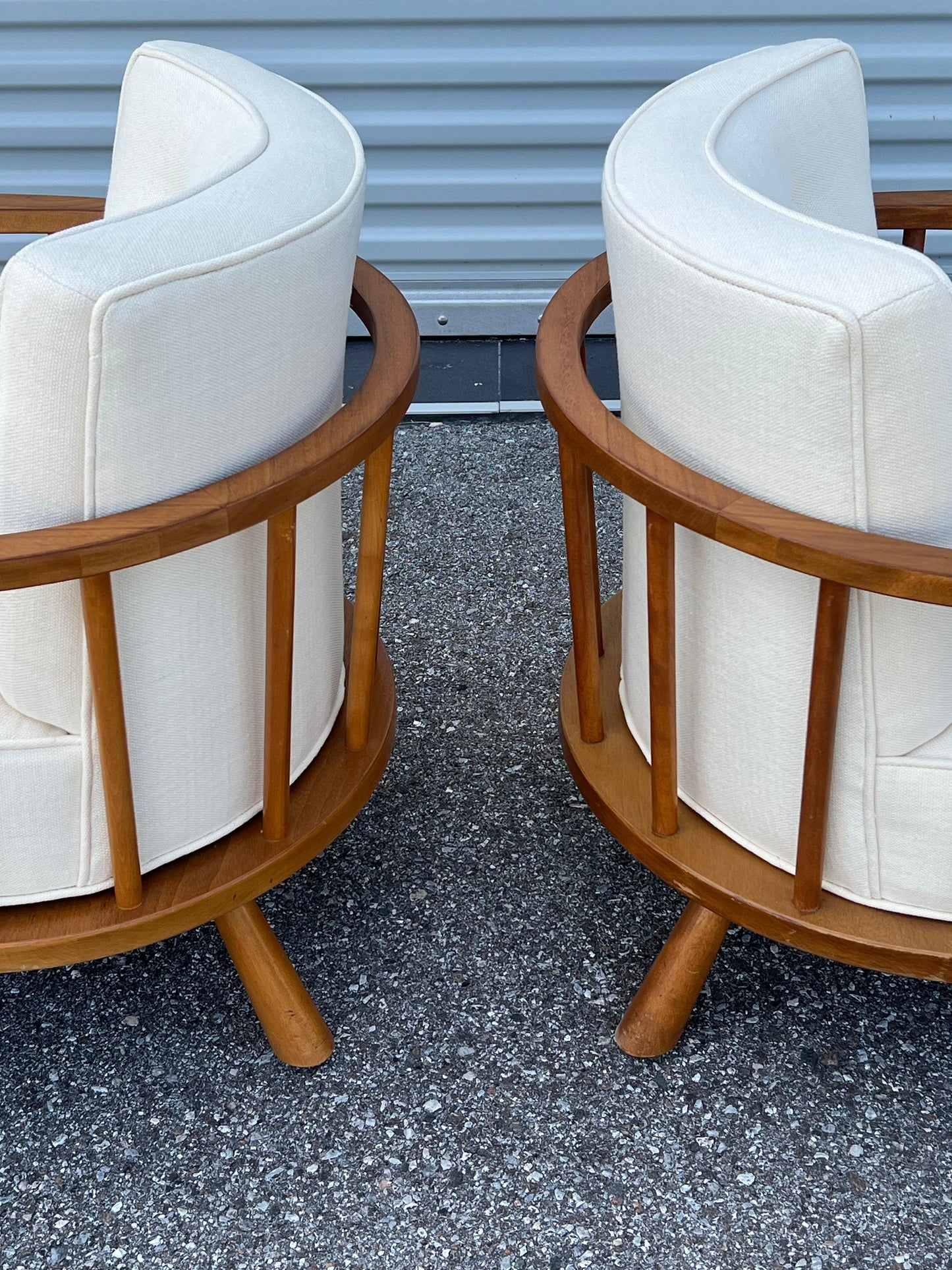 Frisman Vintage Unusual T.H.Robsjohn-Gibbings Armchairs Widdicomb ca' 1950's