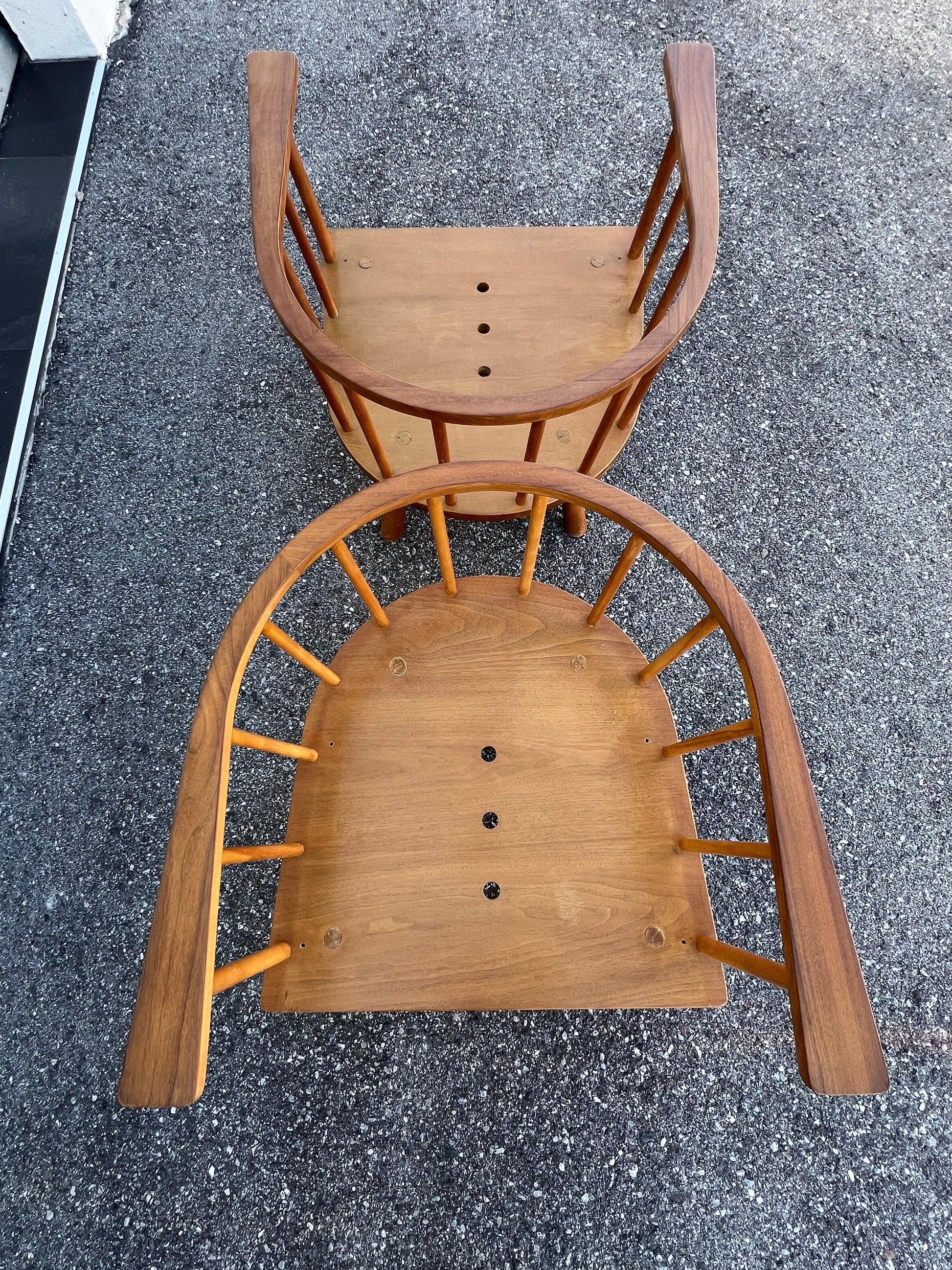 Frisman Vintage Unusual T.H.Robsjohn-Gibbings Armchairs Widdicomb ca' 1950's