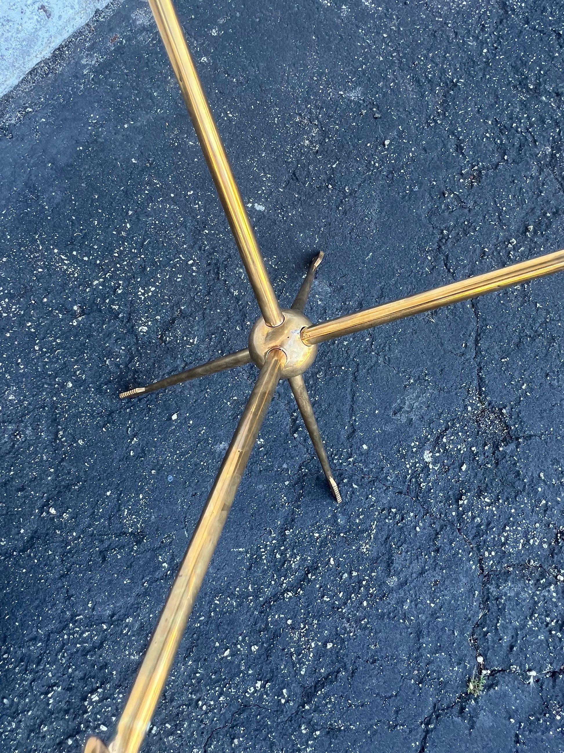 Frisman Vintage Italian Solid Brass Arrow Gueridon ca' 1940's