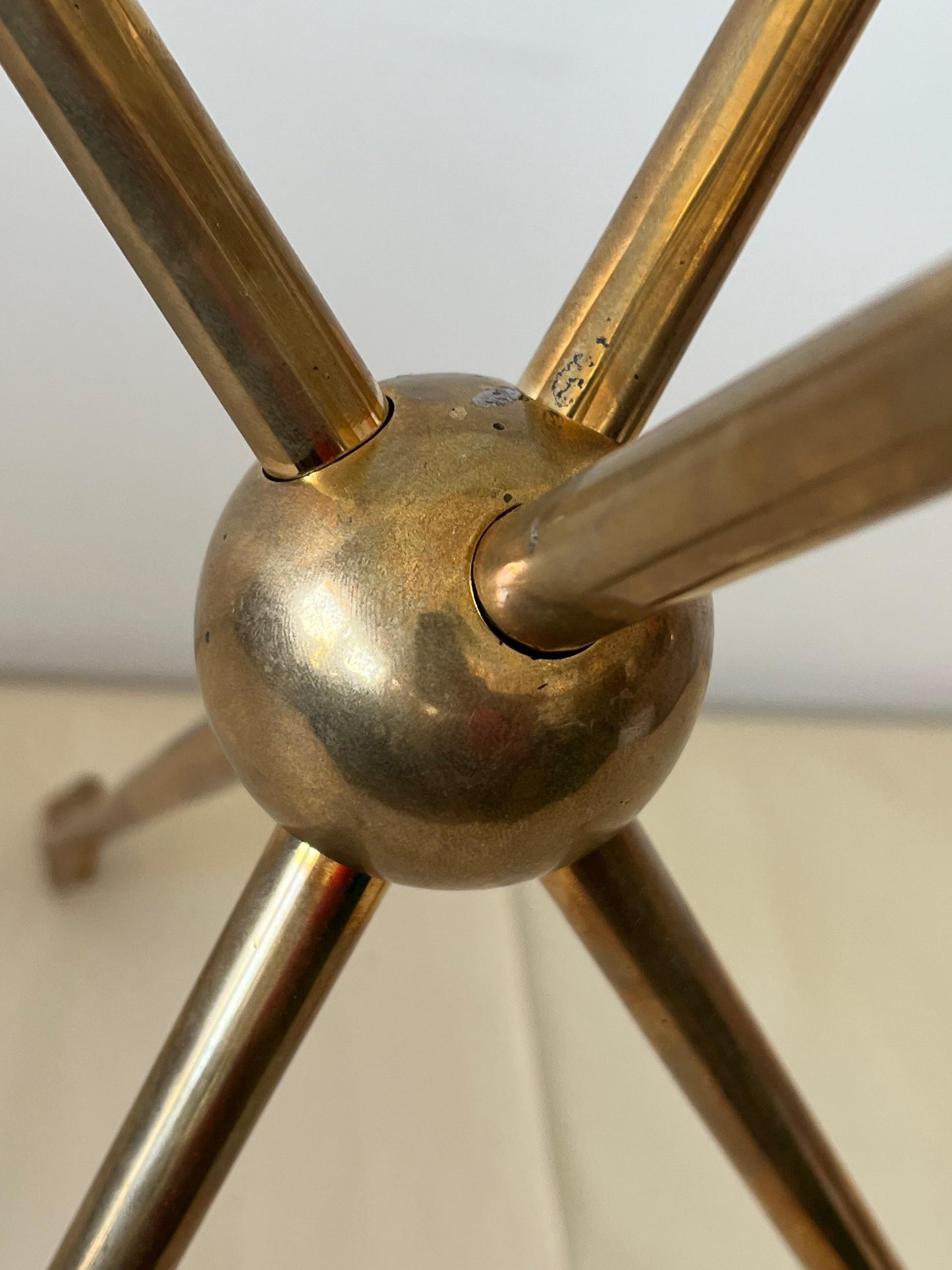 Frisman Vintage Italian Solid Brass Arrow Gueridon ca' 1940's