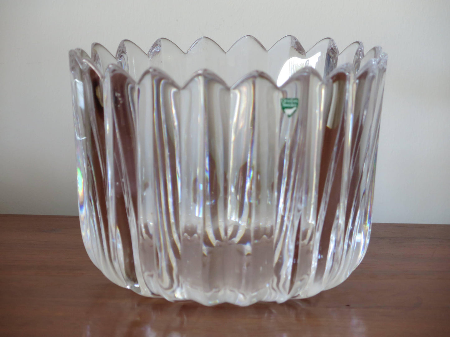 Frisman Vintage Orrefors "Crown" Heavy Crystal Bowl