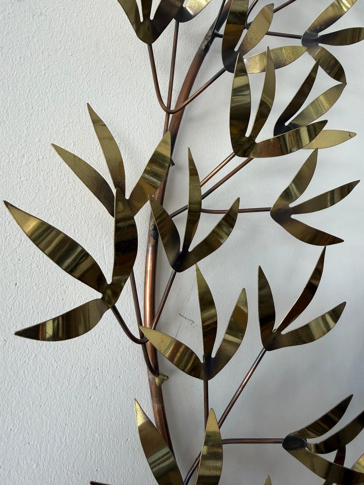 Frisman Vintage A Signed Vintage Curtis Jere Tree Branch Sculpture Butterflies 1983