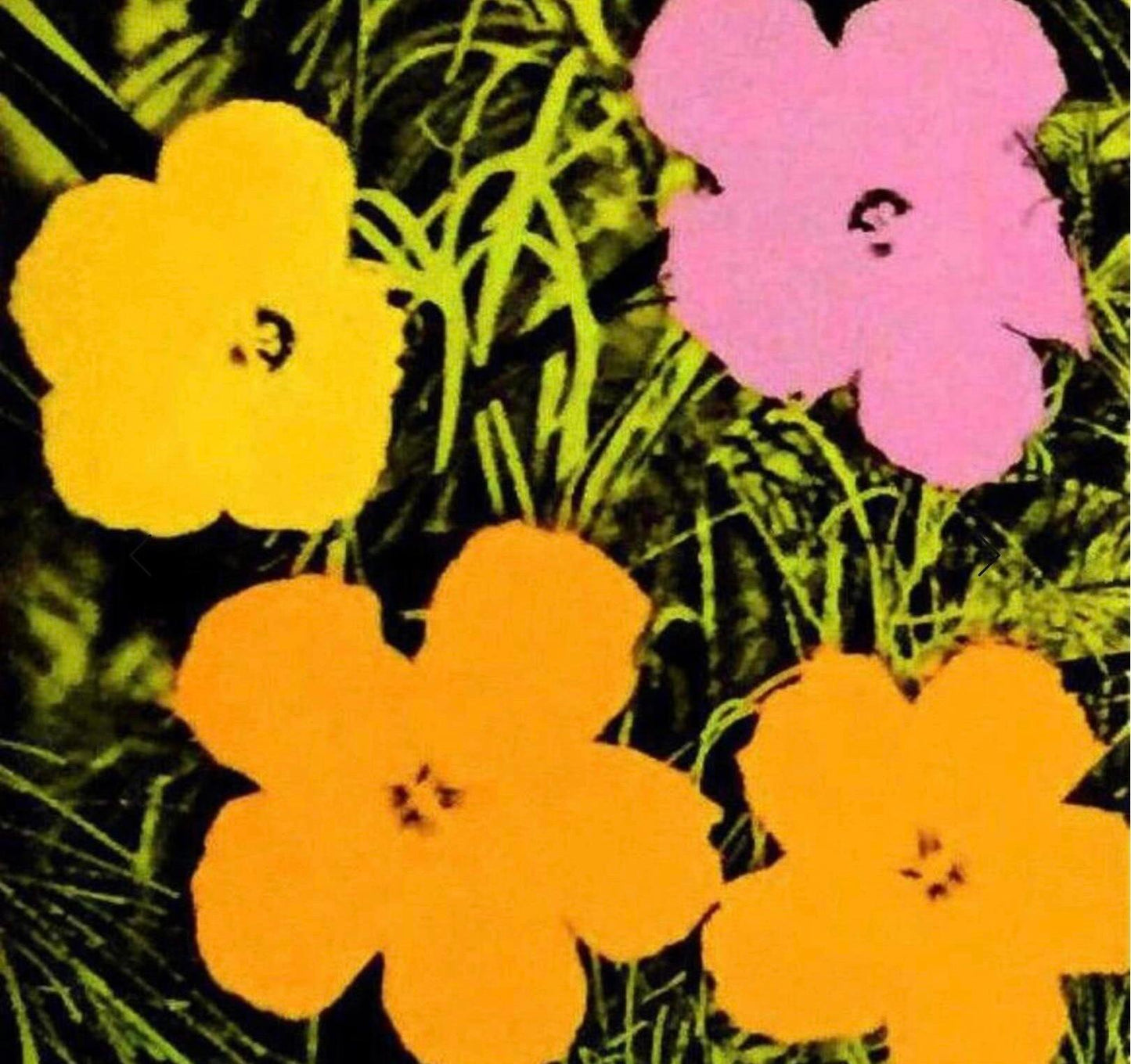 Frisman Vintage XL Flowers 1970 Andy Warhol Foundation Pop Art Exhibition Lithograph Poster